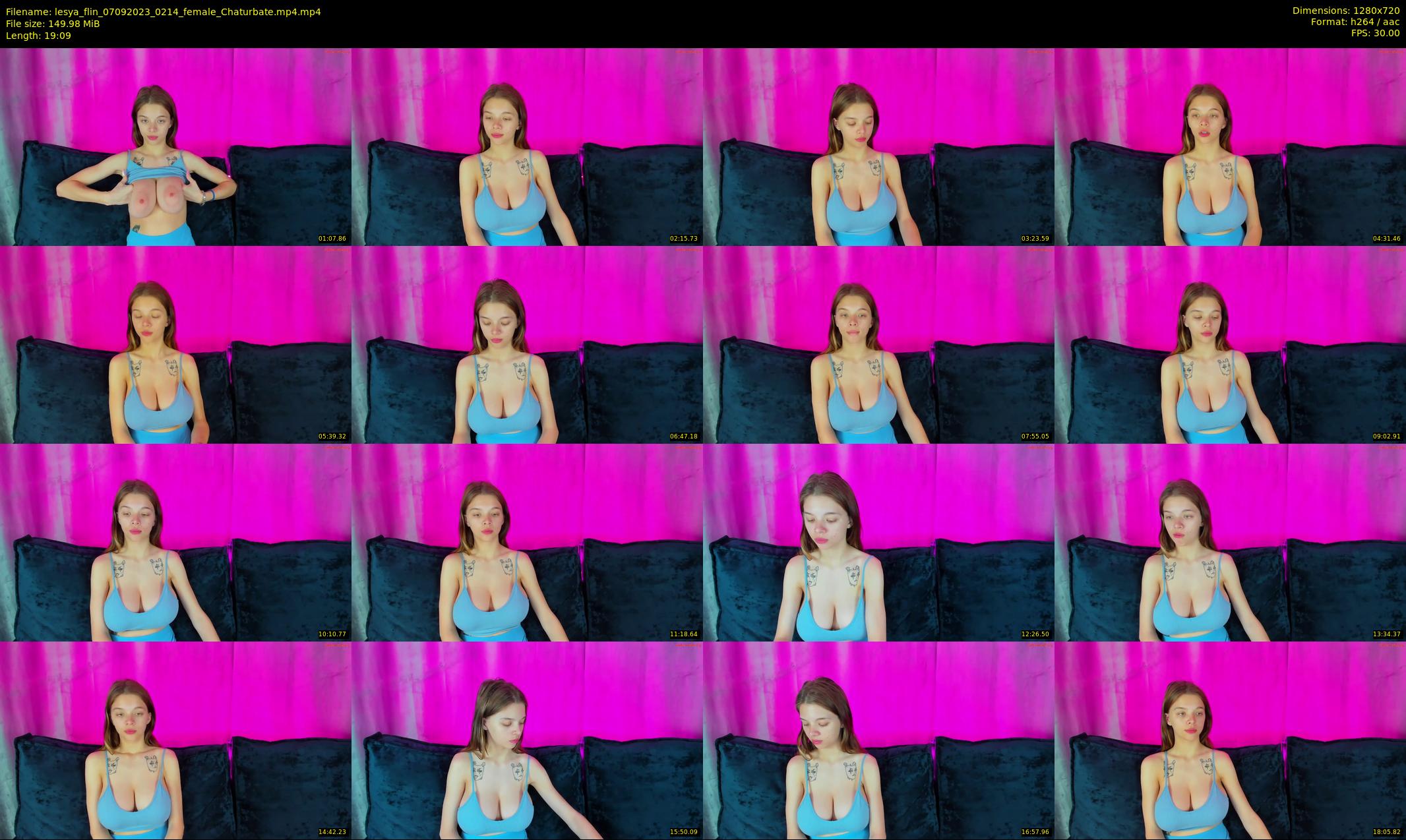 lesya_flin — 20 minute Chaturbate female cam show recording, 720p, Sep 7, 2023