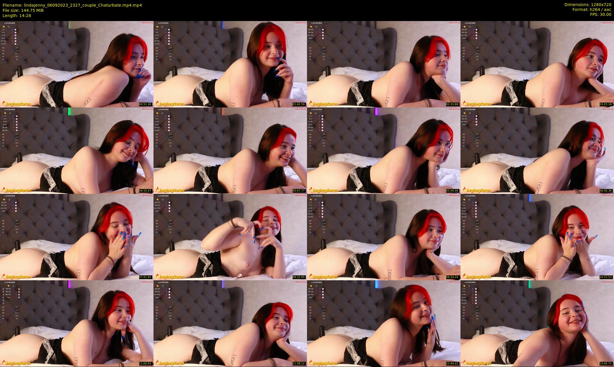 lindajenny — 15 minute Chaturbate couple cam show recording, 720p, Sep 6, 2023