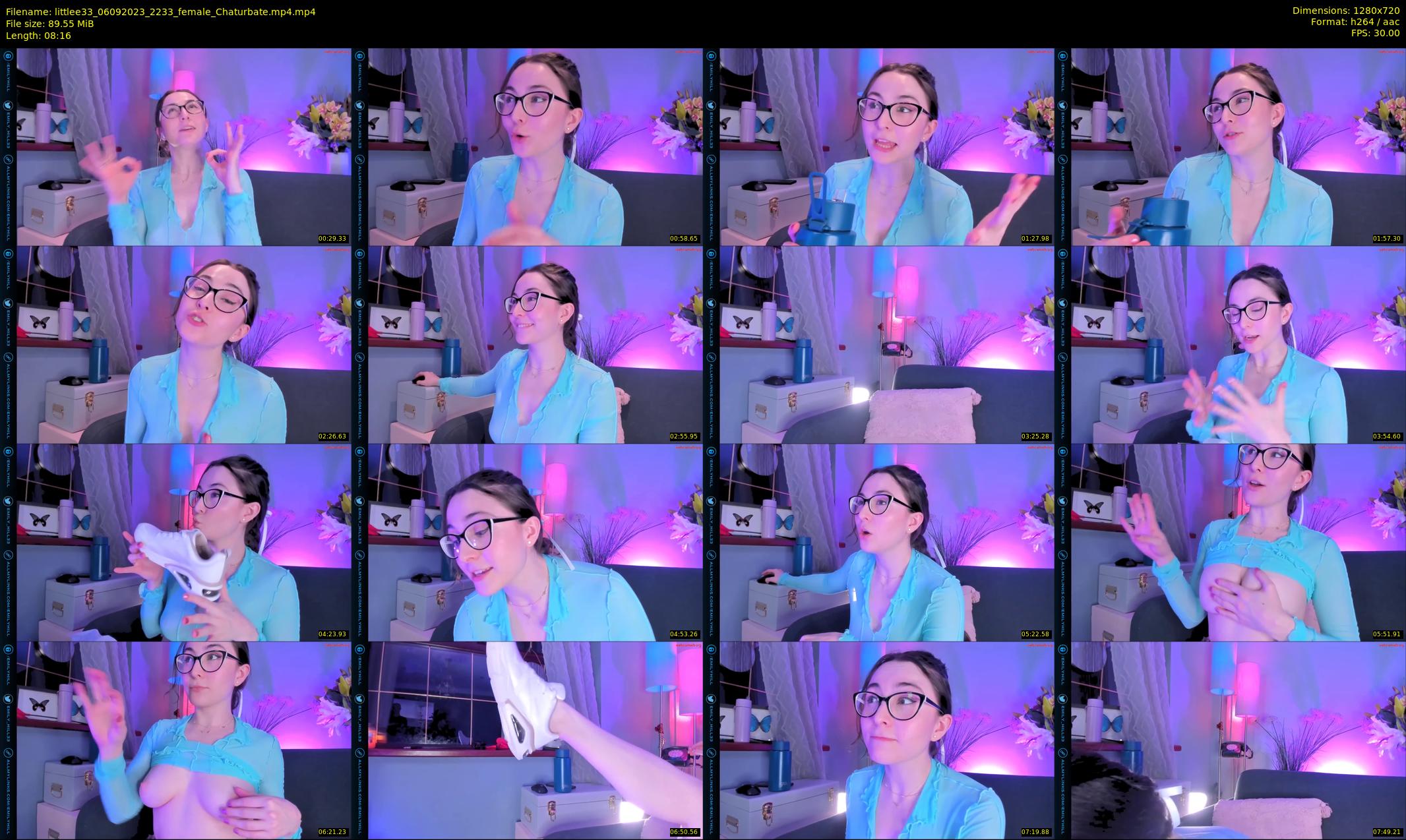 littlee33 — 9 minute Chaturbate female cam show recording, 720p, Sep 6, 2023