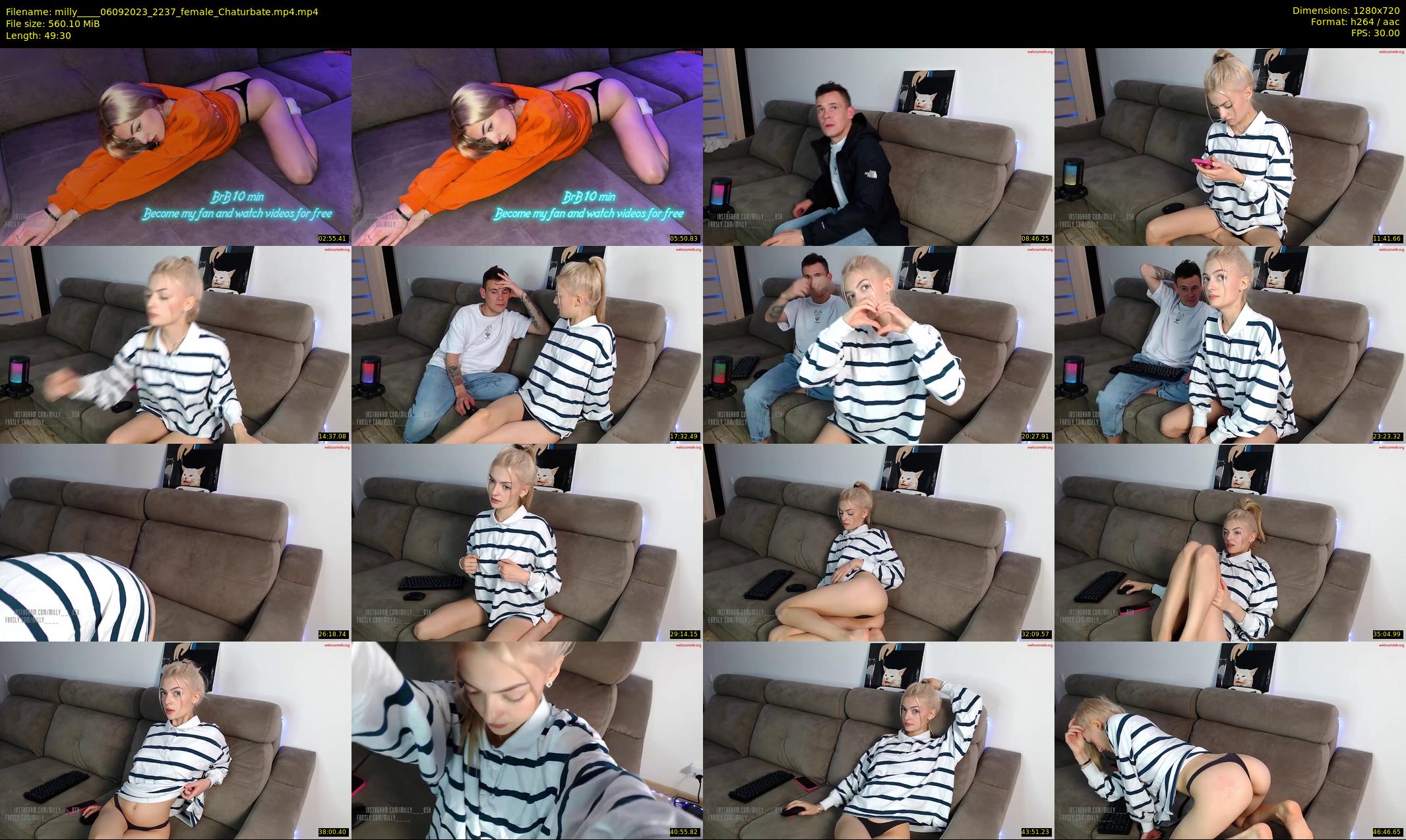 milly____ — 50 minute Chaturbate couple cam show recording, 720p, Sep 6, 2023