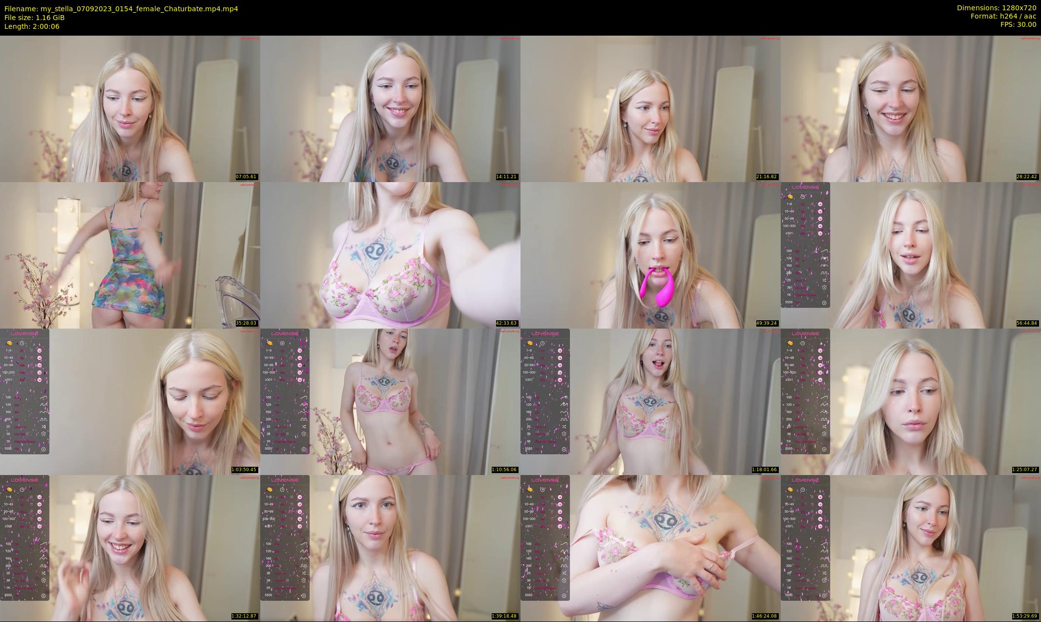 my_stella — 121 minute Chaturbate female cam show recording, 720p, Sep 7, 2023
