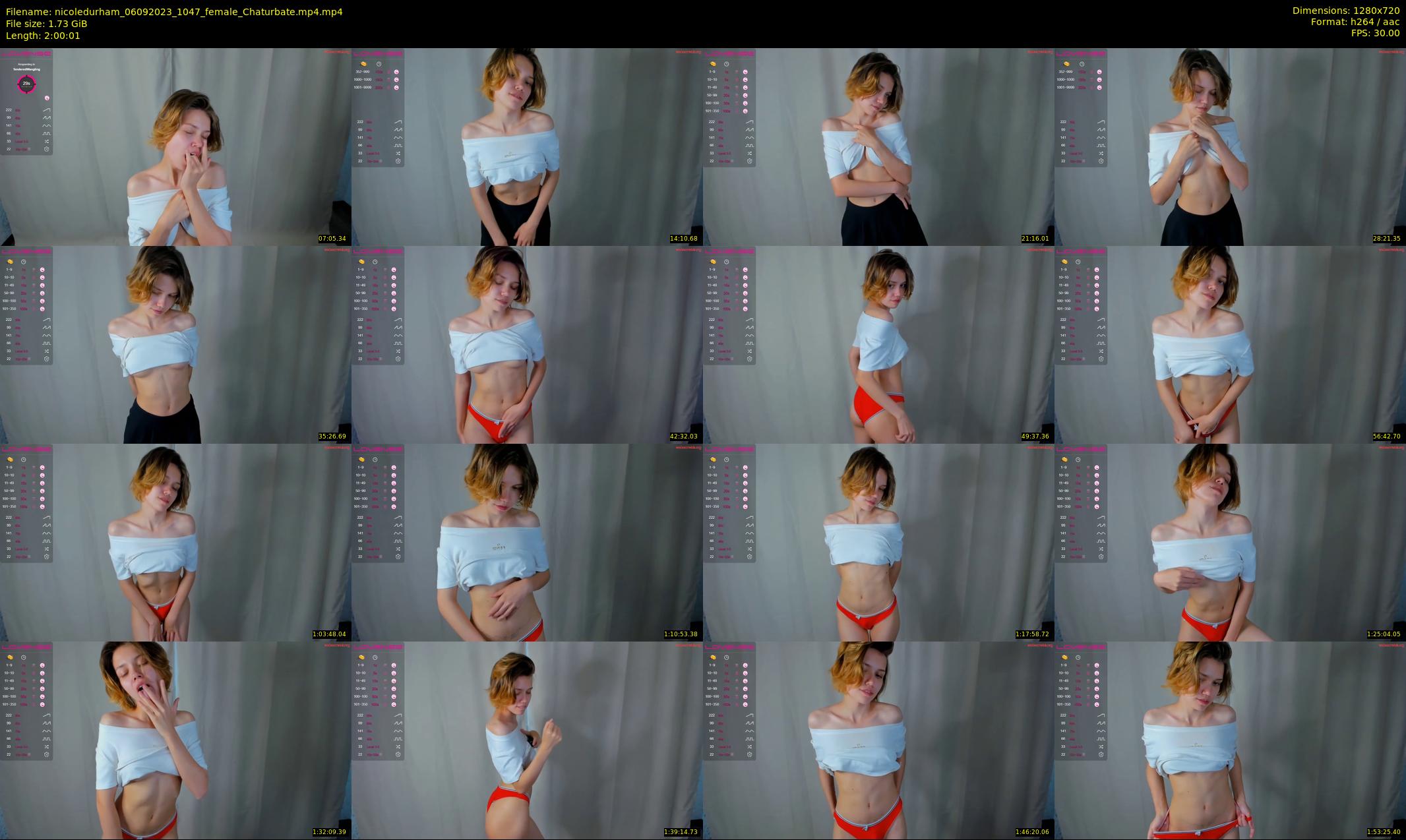 nicoledurham — 121 minute Chaturbate female cam show recording, 720p, Sep 6, 2023