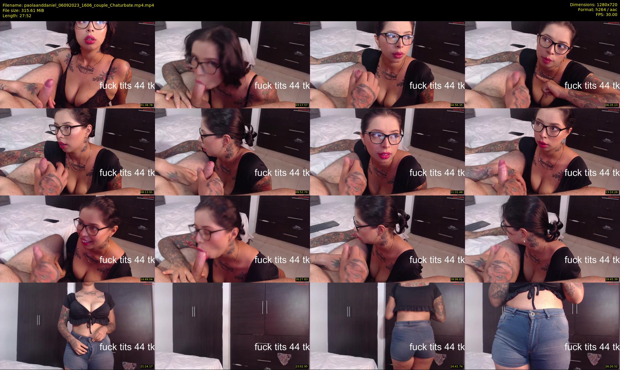 paolaanddaniel — 28 minute Chaturbate couple cam show recording, 720p, Sep 6, 2023