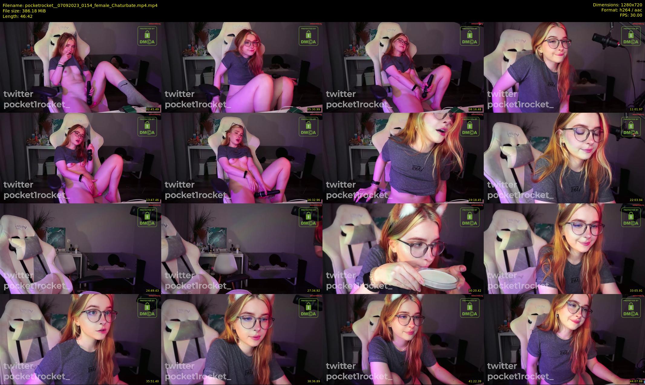 pocketrocket_ — 47 minute Chaturbate female cam show recording, 720p, Sep 7, 2023
