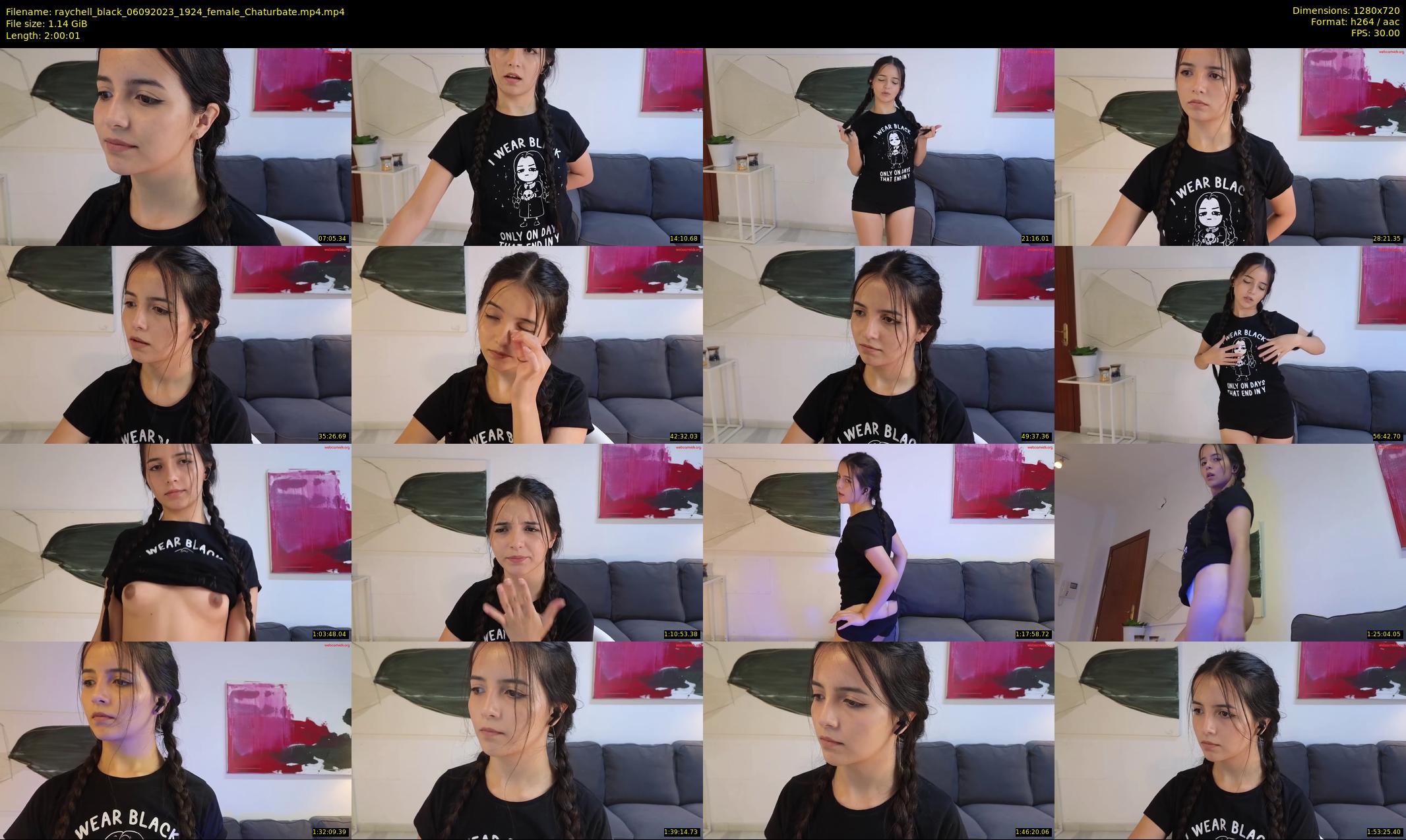 raychell_black — 121 minute Chaturbate female cam show recording, 720p, Sep 6, 2023
