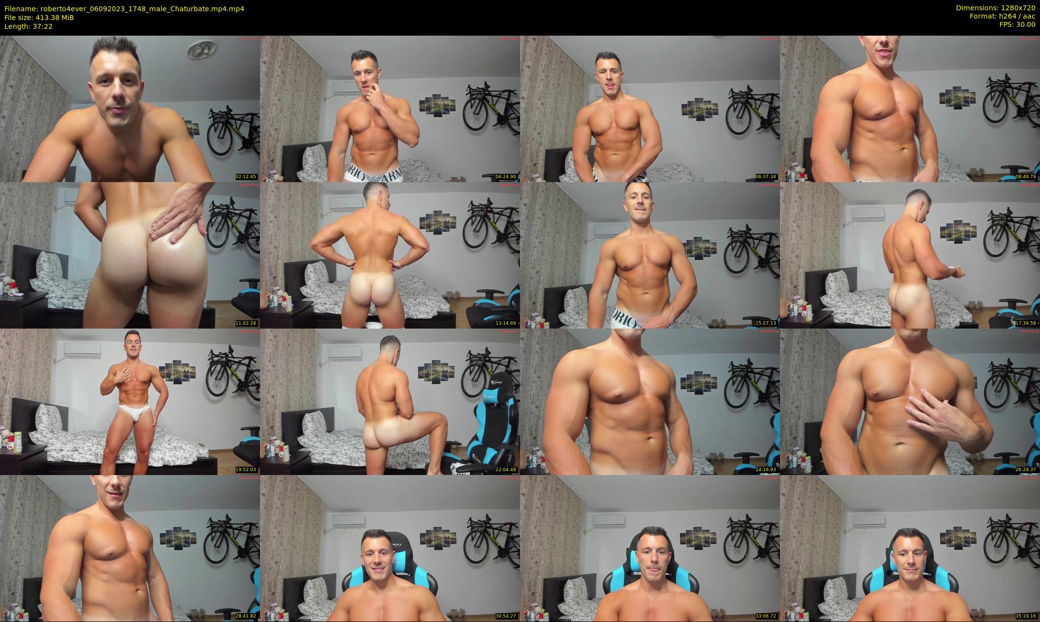 roberto4ever — 38 minute Chaturbate male cam show recording, 720p, Sep 6, 2023