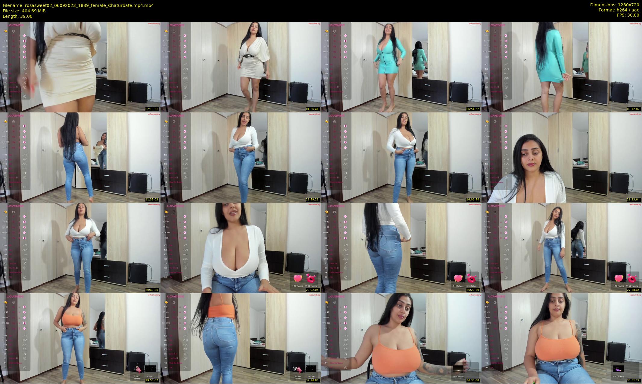 rosasweet02 — 39 minute Chaturbate female cam show recording, 720p, Sep 6, 2023