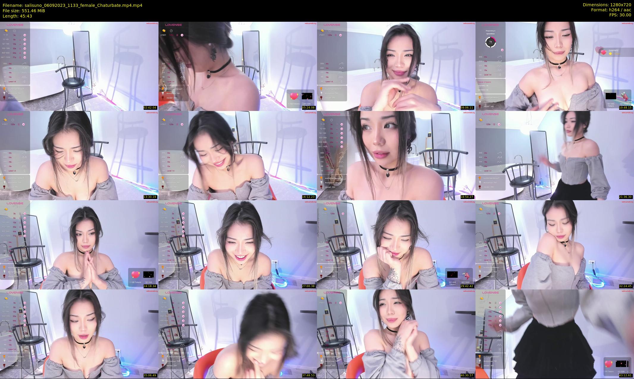 salisuno — 46 minute Chaturbate female cam show recording, 720p, Sep 6, 2023