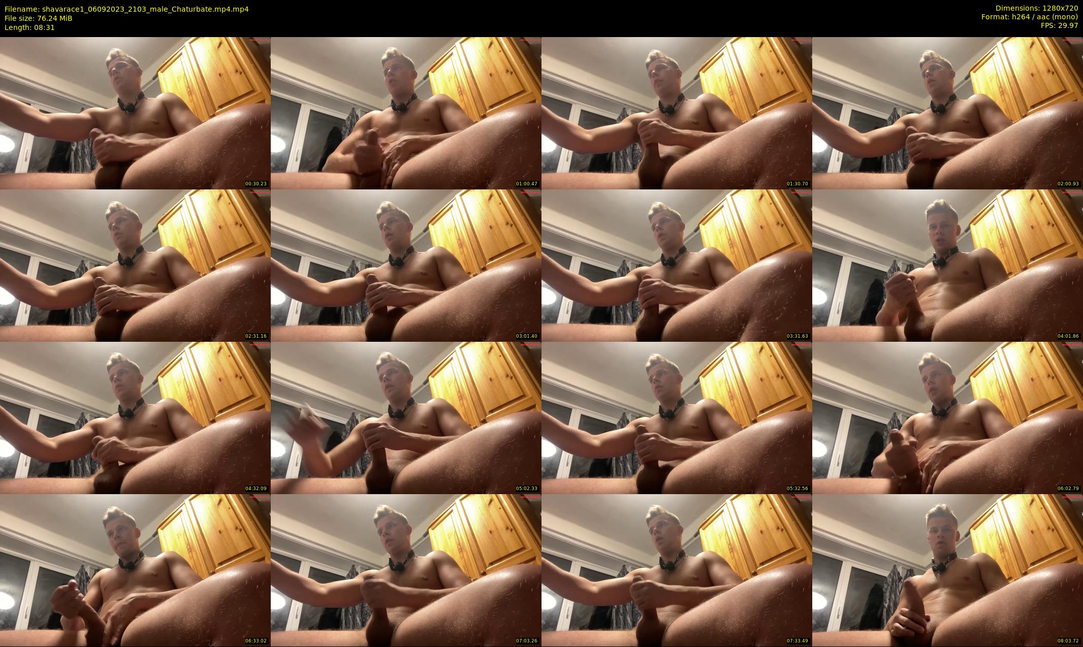 shavarace1 — 9 minute Chaturbate male cam show recording, 720p, Sep 6, 2023
