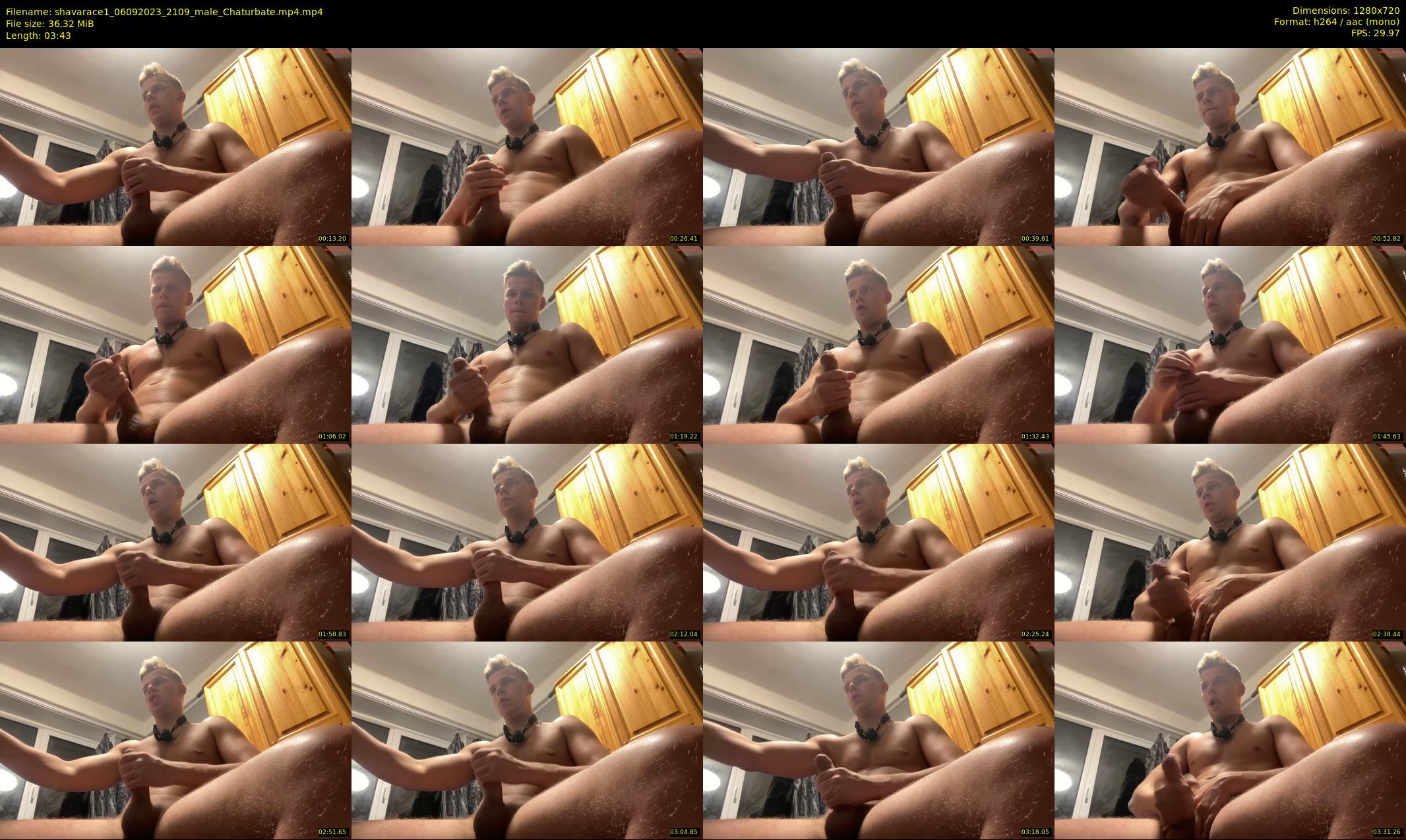 shavarace1 — 4 minute Chaturbate male cam show recording, 720p, Sep 6, 2023