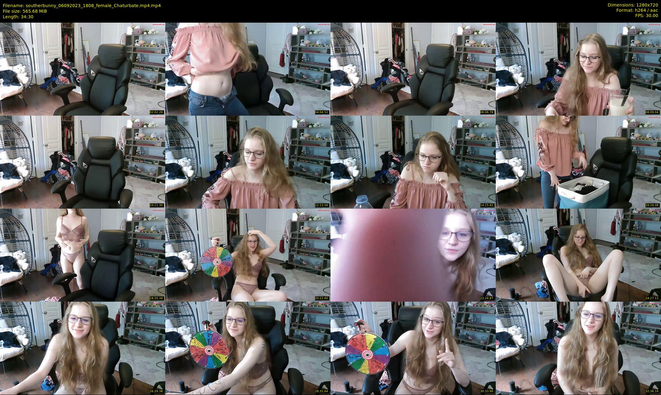 southerbunny — 35 minute Chaturbate female cam show recording, 720p, Sep 6, 2023