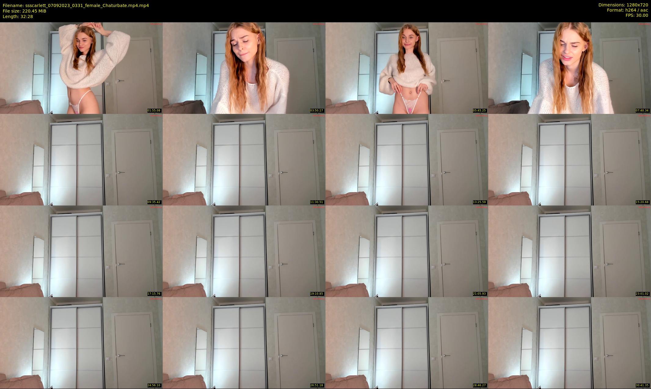 ssscarlett — 33 minute Chaturbate female cam show recording, 720p, Sep 7, 2023