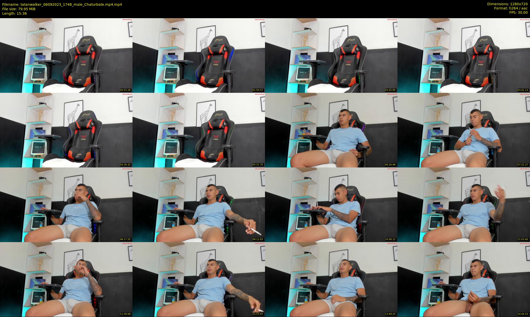 tatanwalker — 16 minute Chaturbate male cam show recording, 720p, Sep 6, 2023