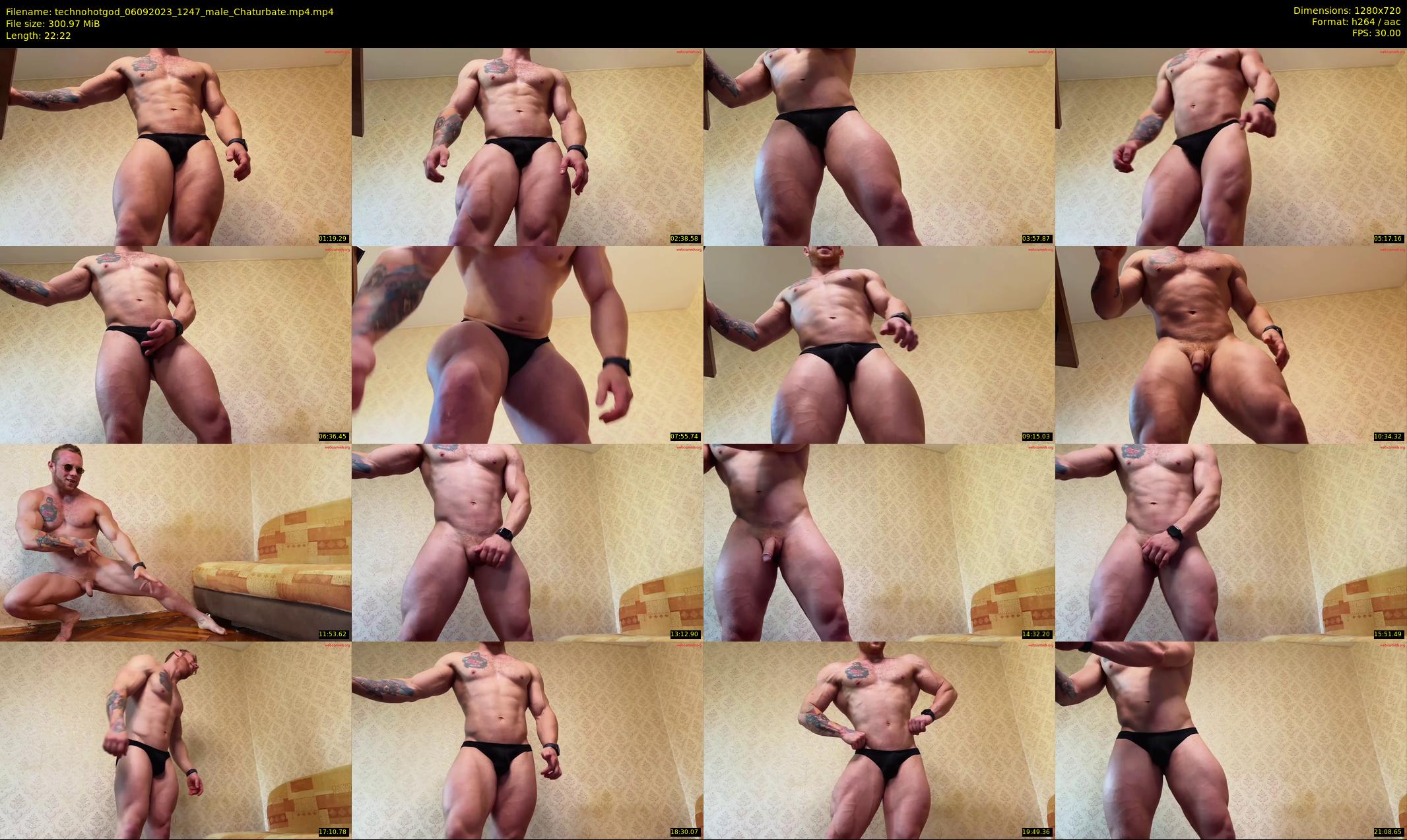 technohotgod — 23 minute Chaturbate male cam show recording, 720p, Sep 6, 2023