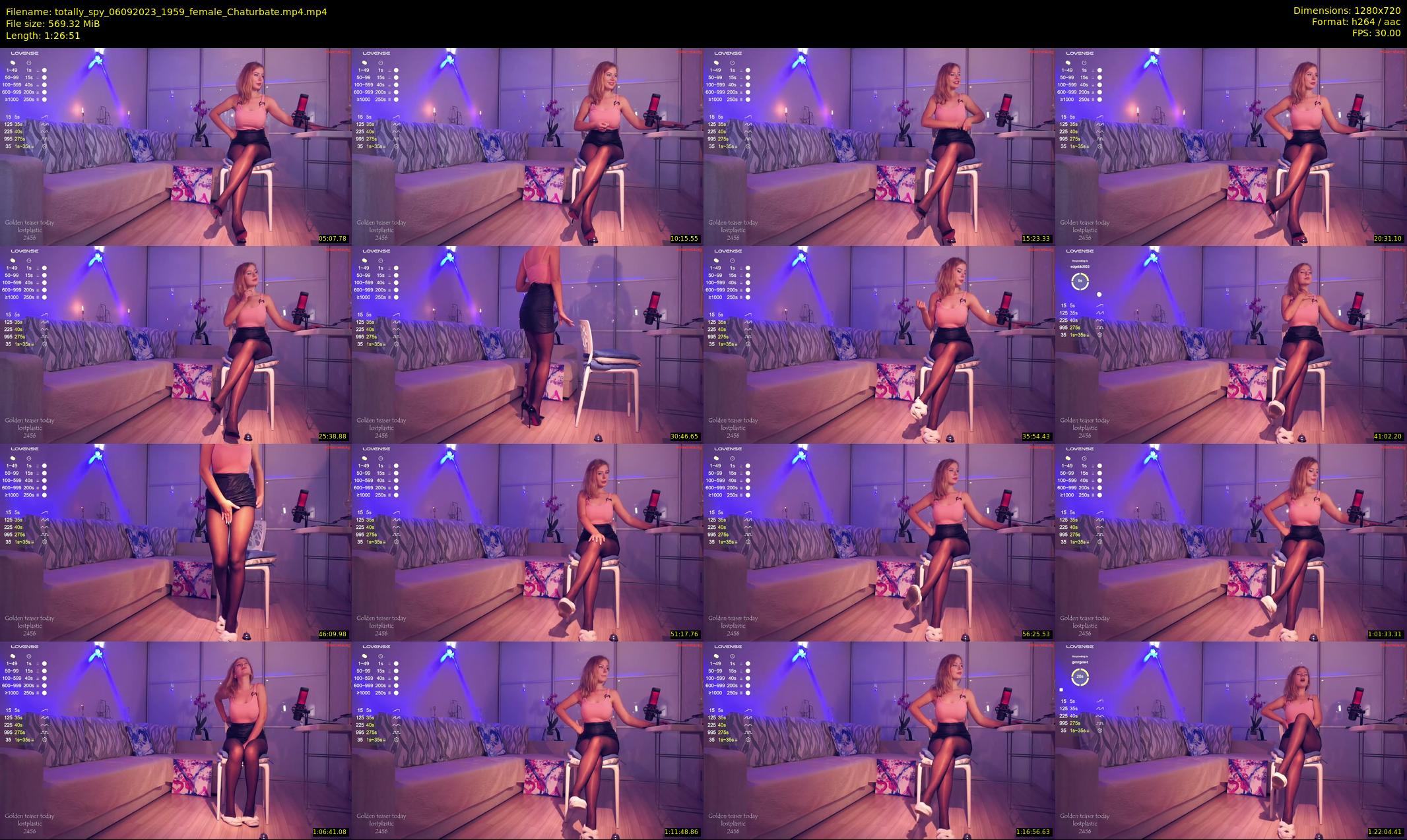 totally_spy — 87 minute Chaturbate female cam show recording, 720p, Sep 6, 2023