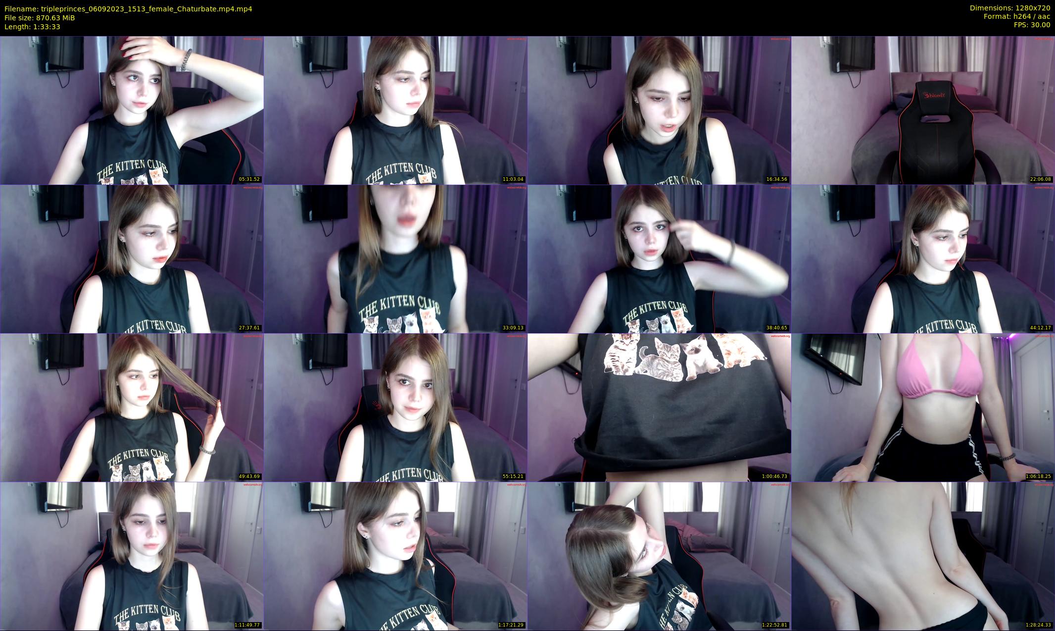 tripleprinces — 94 minute Chaturbate female cam show recording, 720p, Sep 6, 2023