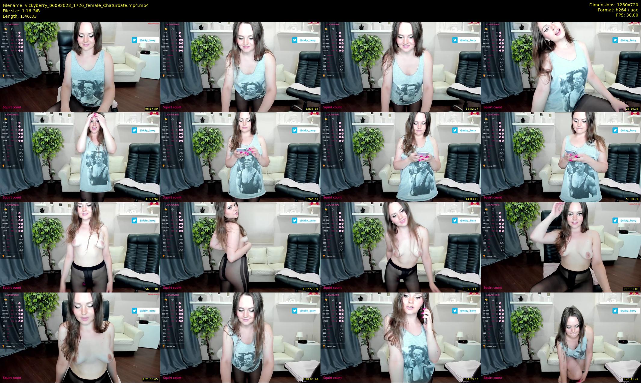 vickyberry — 107 minute Chaturbate female cam show recording, 720p, Sep 6, 2023