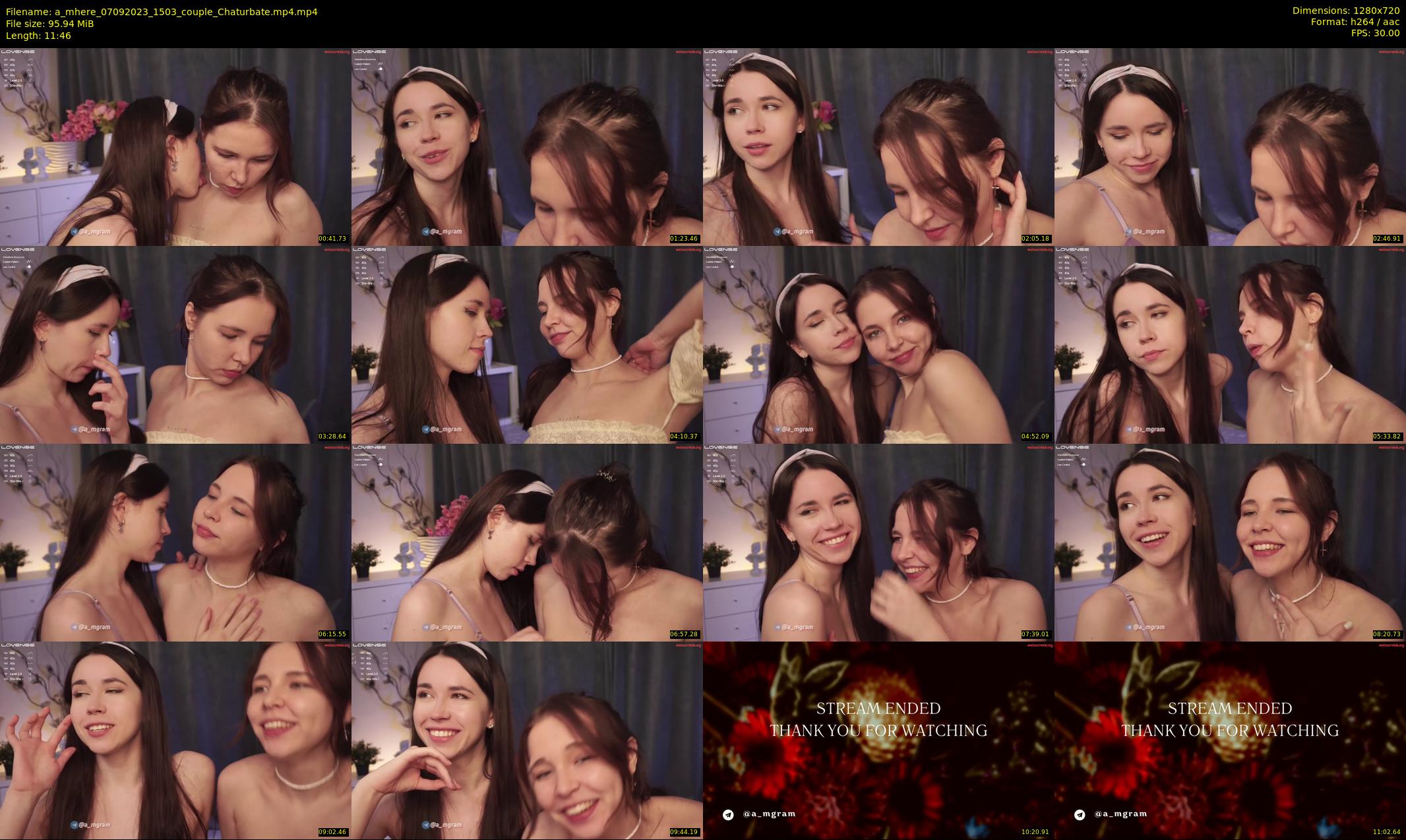 a_mhere — 12 minute Chaturbate couple cam show recording, 720p, Sep 7, 2023