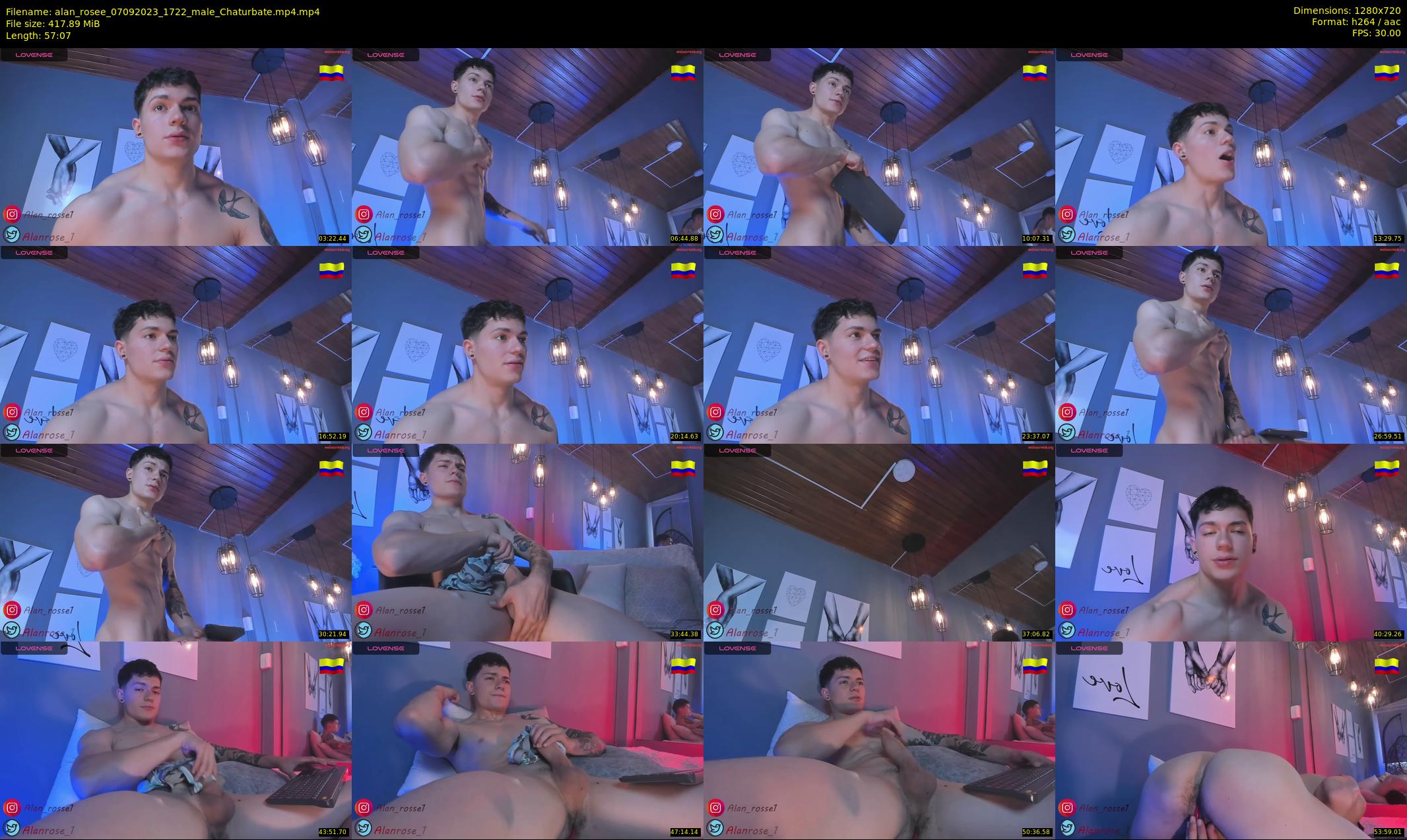 alan_rosee — 58 minute Chaturbate male cam show recording, 720p, Sep 7, 2023