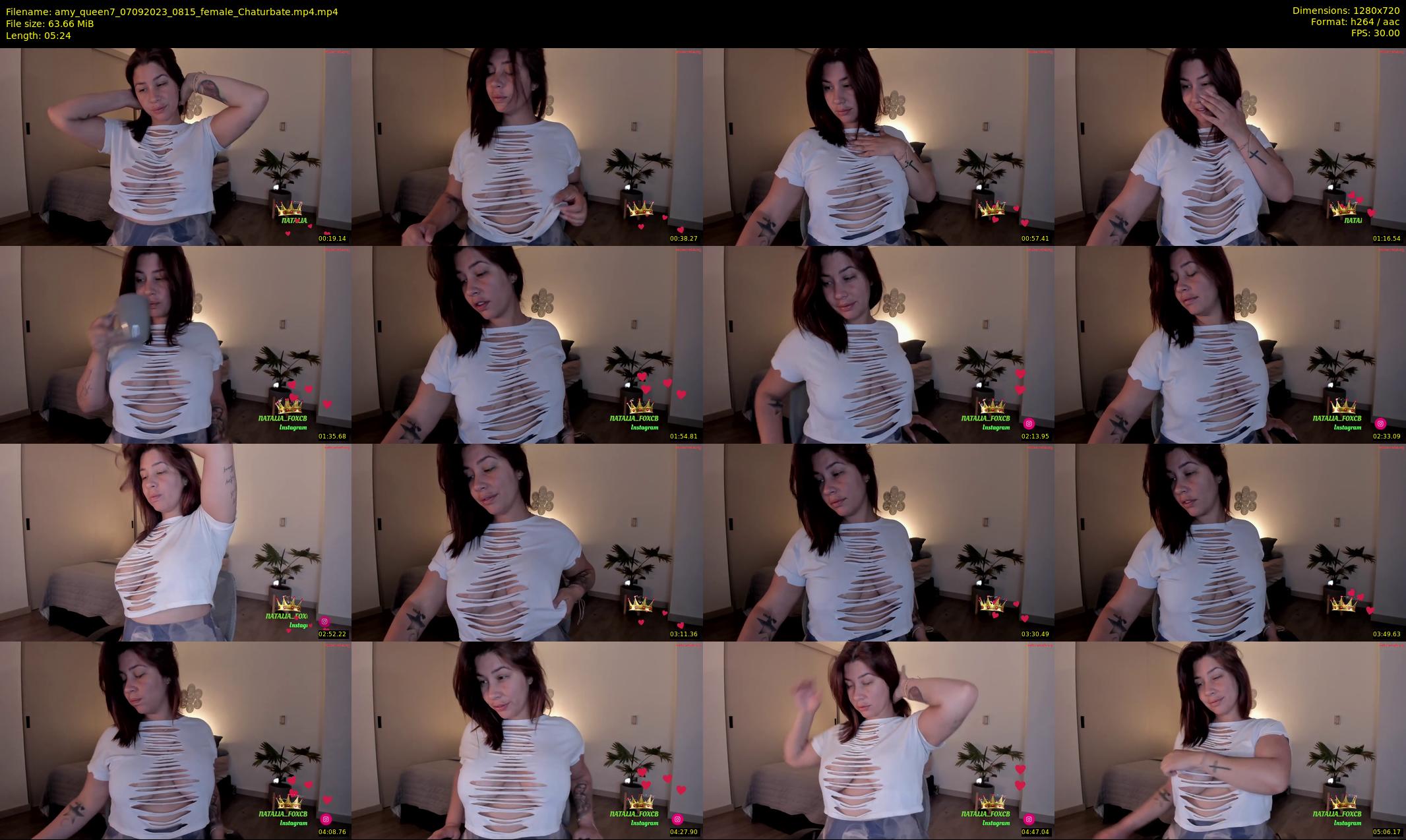 amy_queen7 — 6 minute Chaturbate female cam show recording, 720p, Sep 7, 2023
