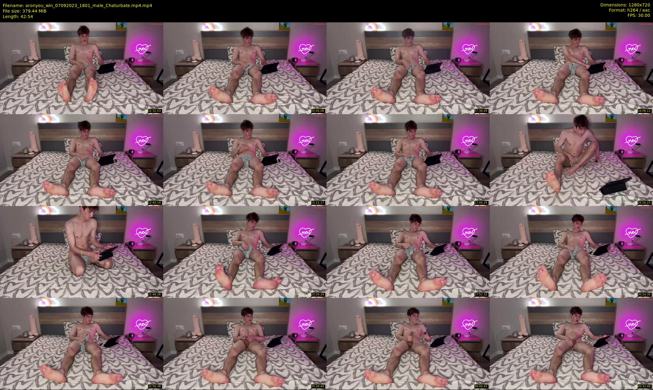 aronyou_win — 43 minute Chaturbate male cam show recording, 720p, Sep 7, 2023