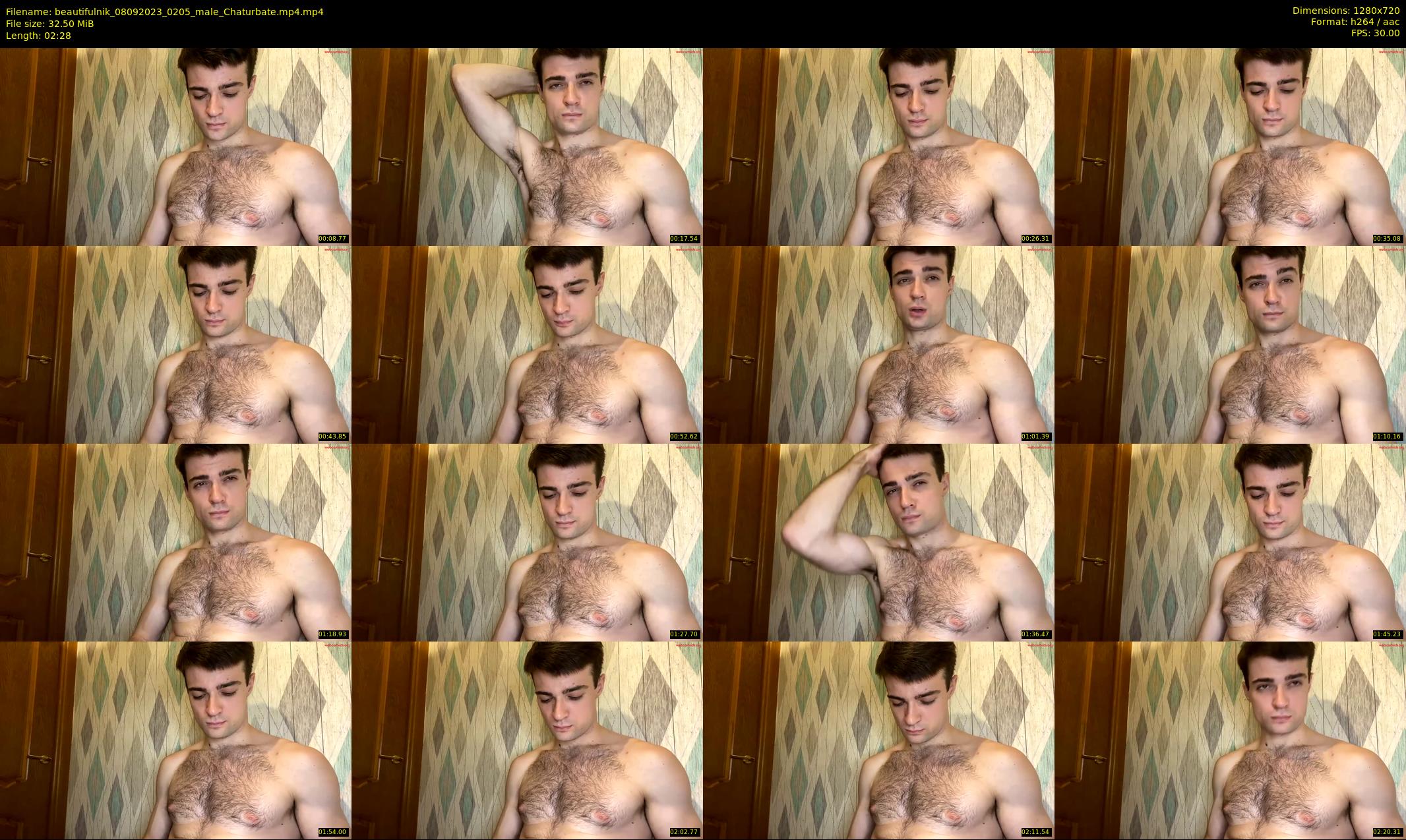beautifulnik — 3 minute Chaturbate male cam show recording, 720p, Sep 8, 2023