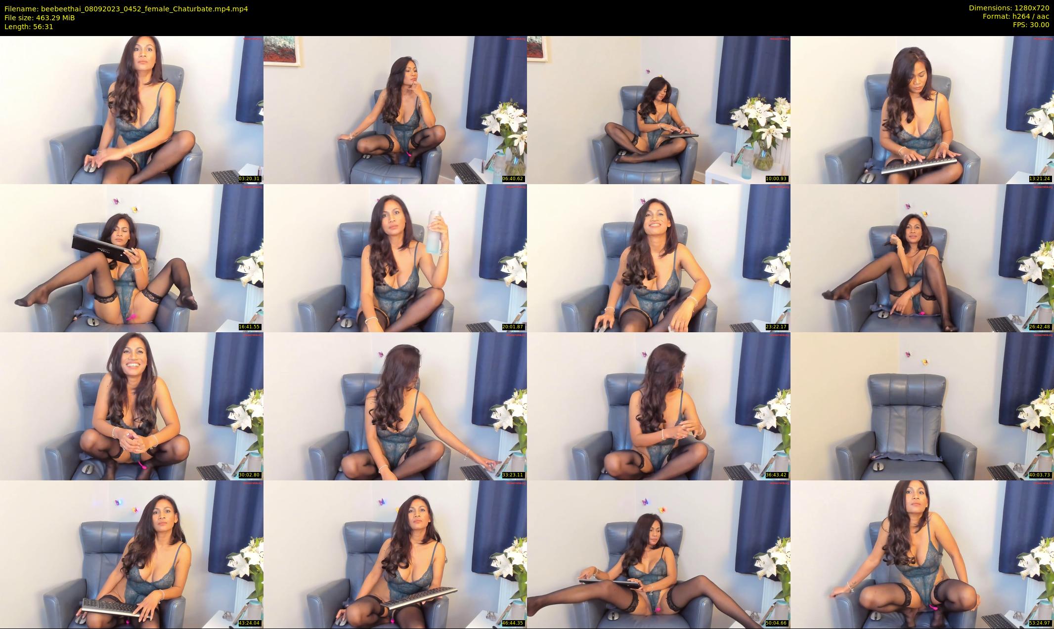 beebeethai — 57 minute Chaturbate female cam show recording, 720p, Sep 8, 2023