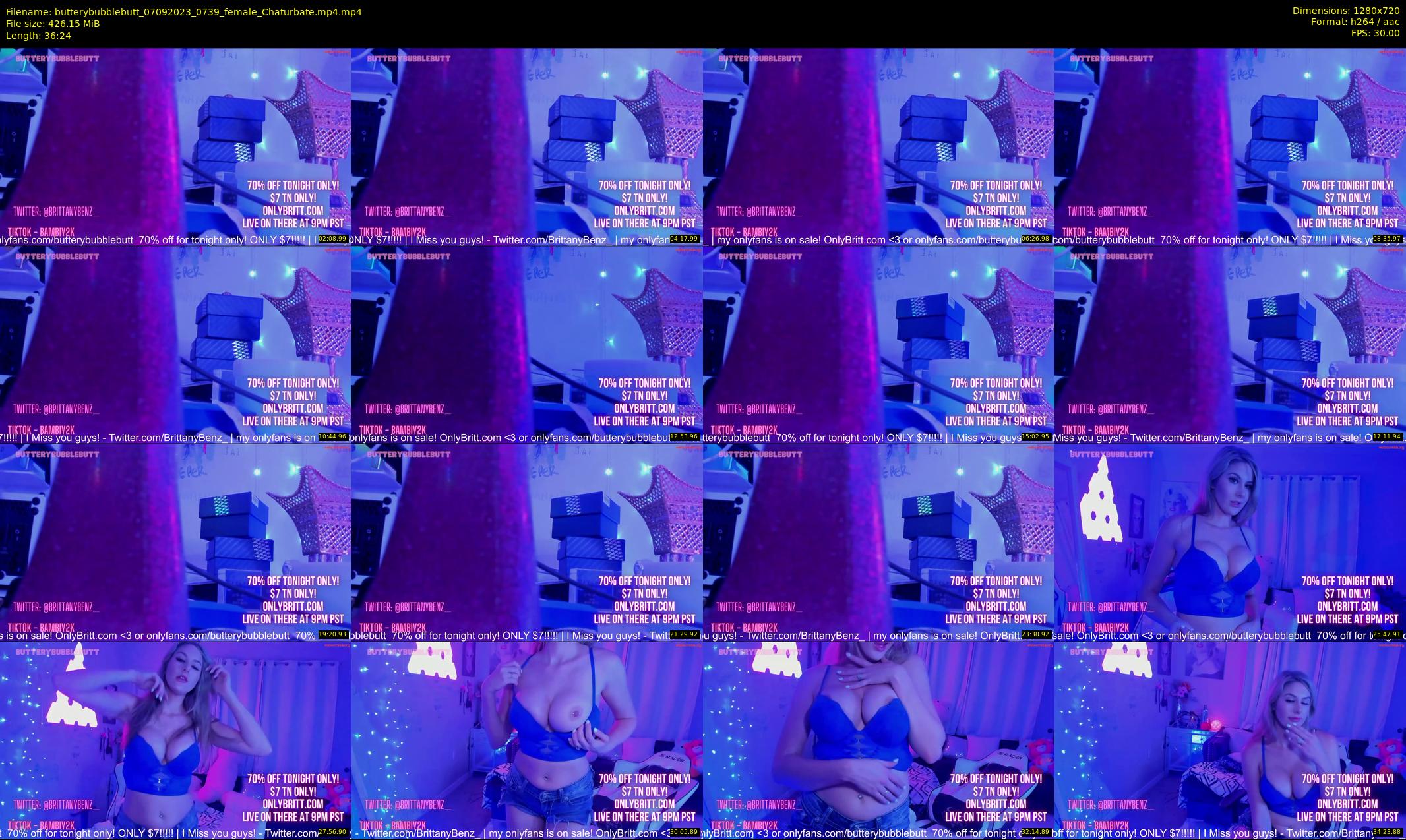 butterybubblebutt — 37 minute Chaturbate couple cam show recording, 720p, Sep 7, 2023