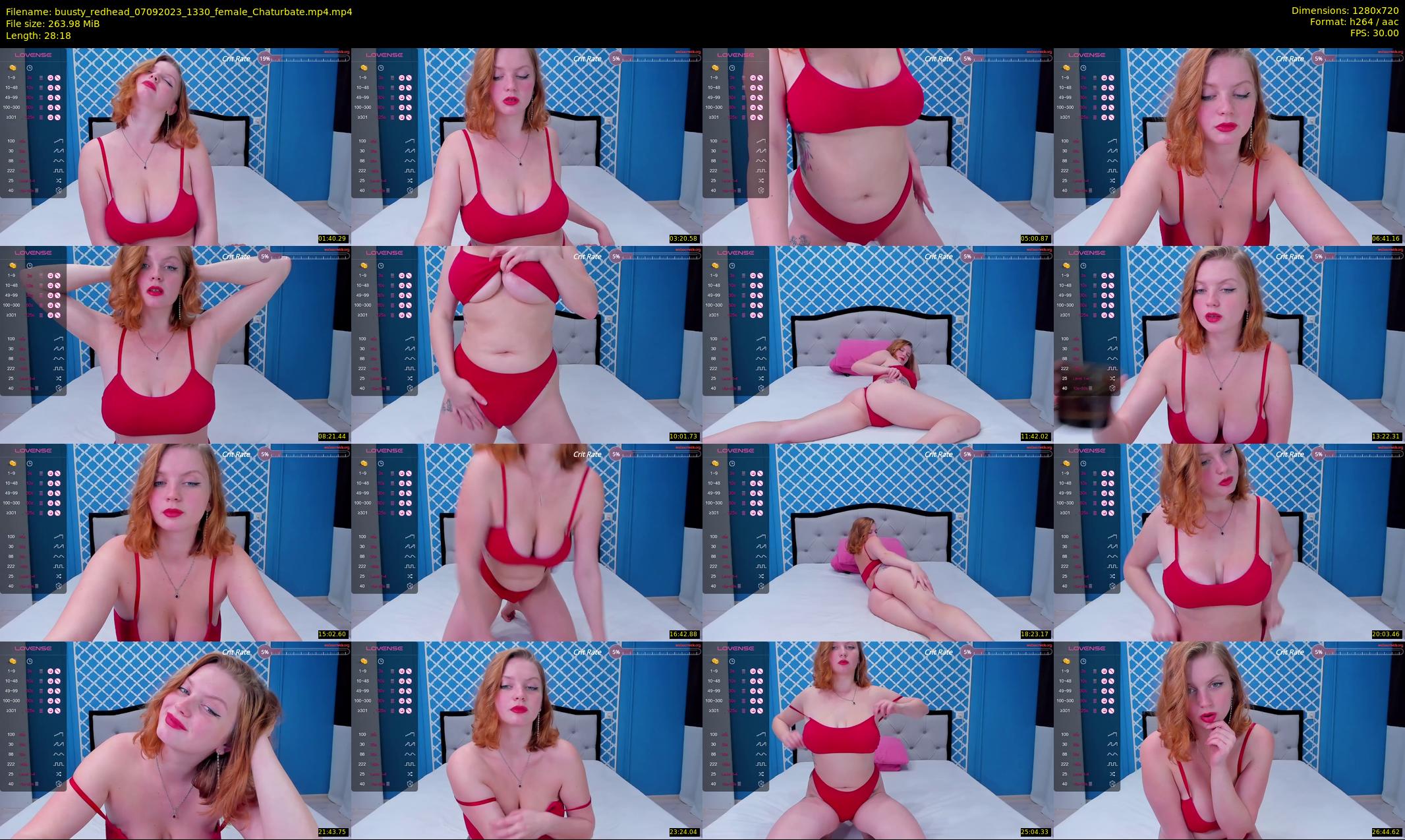 buusty_redhead — 29 minute Chaturbate female cam show recording, 720p, Sep 7, 2023