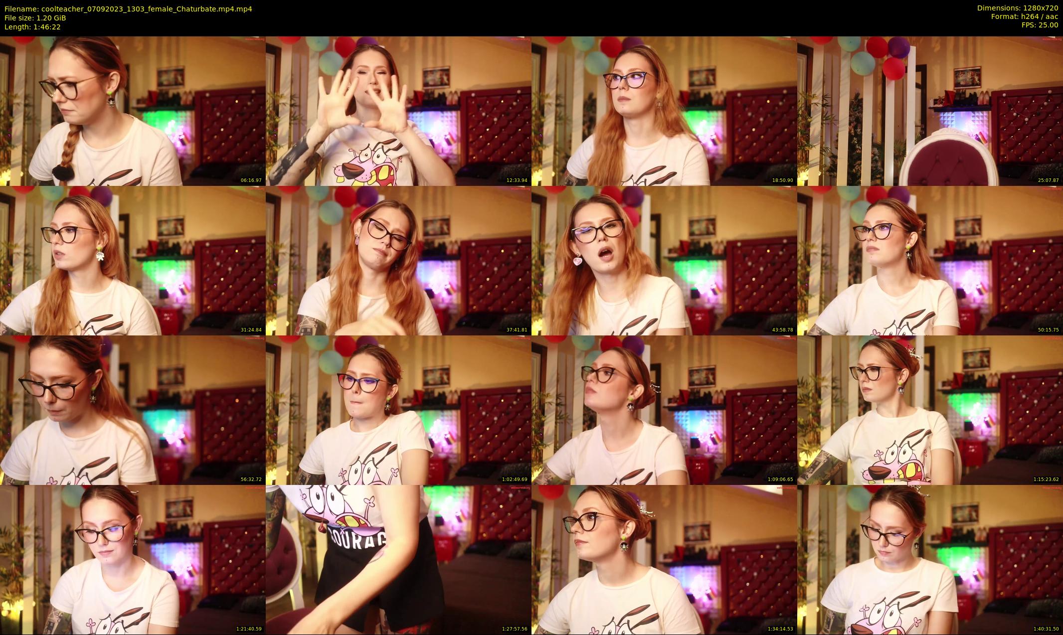 coolteacher — 107 minute Chaturbate female cam show recording, 720p, Sep 7, 2023