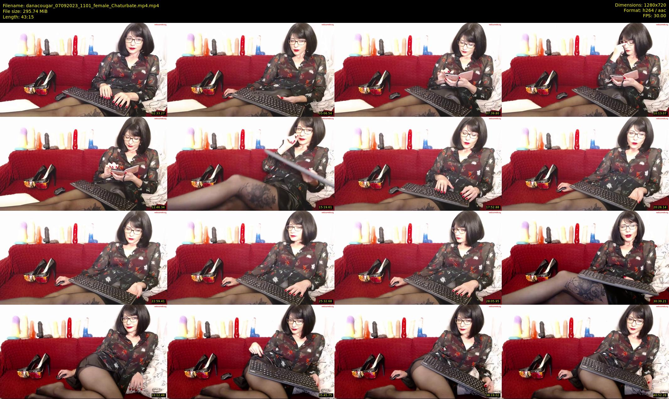 danacougar — 44 minute Chaturbate female cam show recording, 720p, Sep 7, 2023