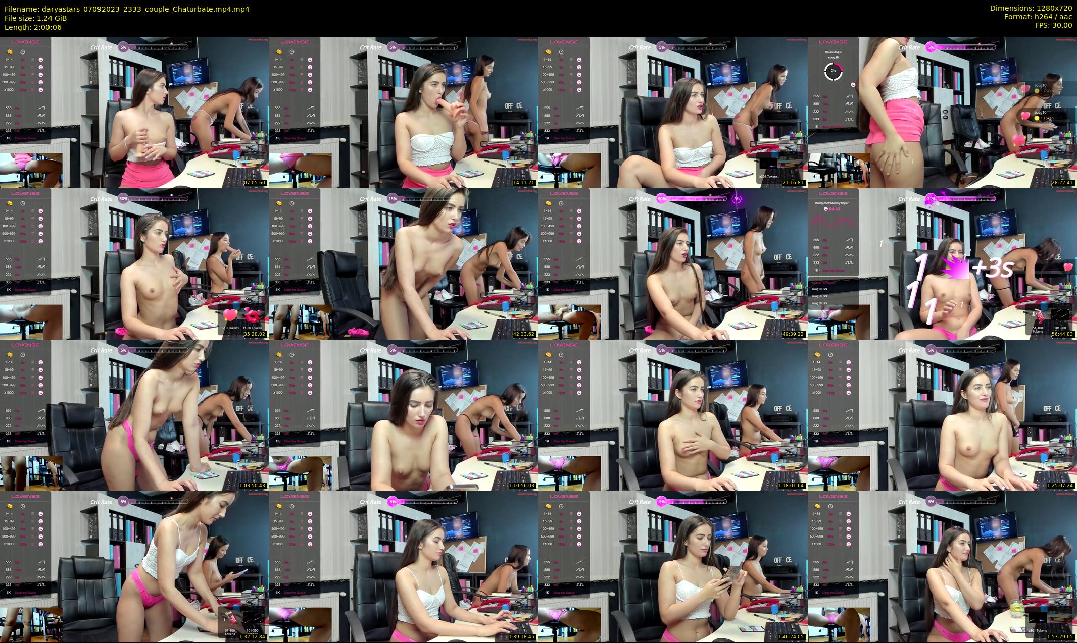 daryastars — 121 minute Chaturbate couple cam show recording, 720p, Sep 7, 2023