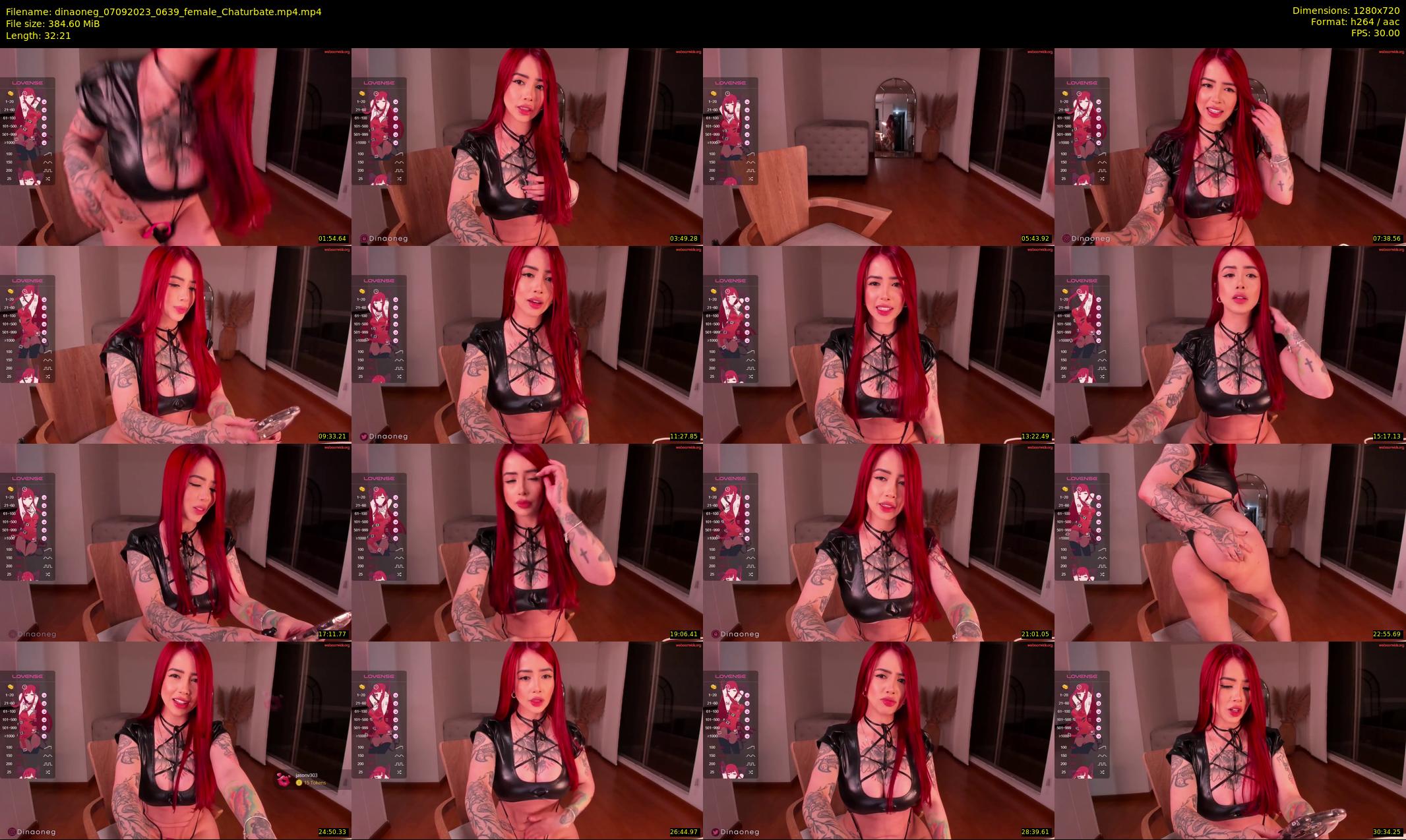 dinaoneg — 33 minute Chaturbate female cam show recording, 720p, Sep 7, 2023