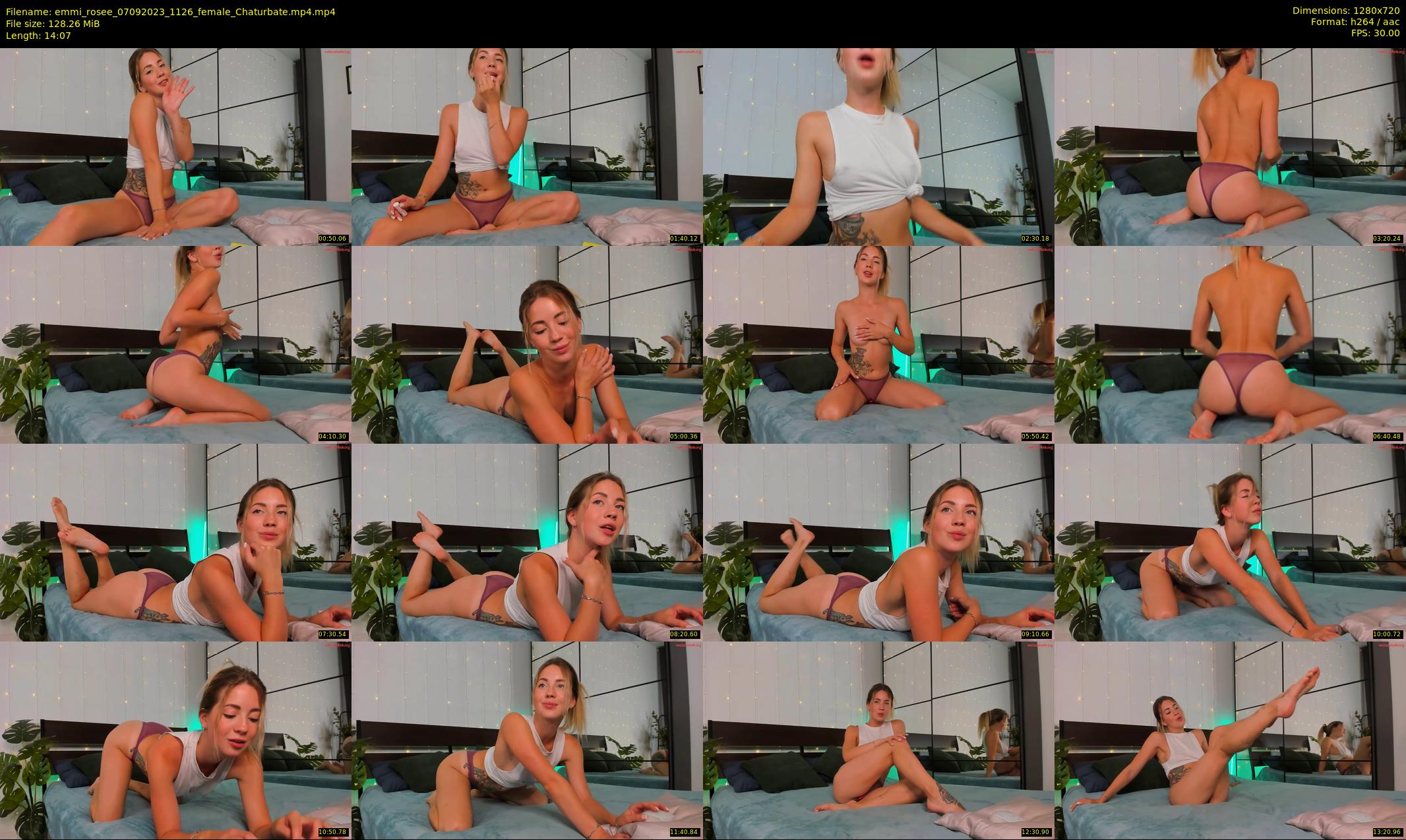 emmi_rosee — 15 minute Chaturbate female cam show recording, 720p, Sep 7, 2023