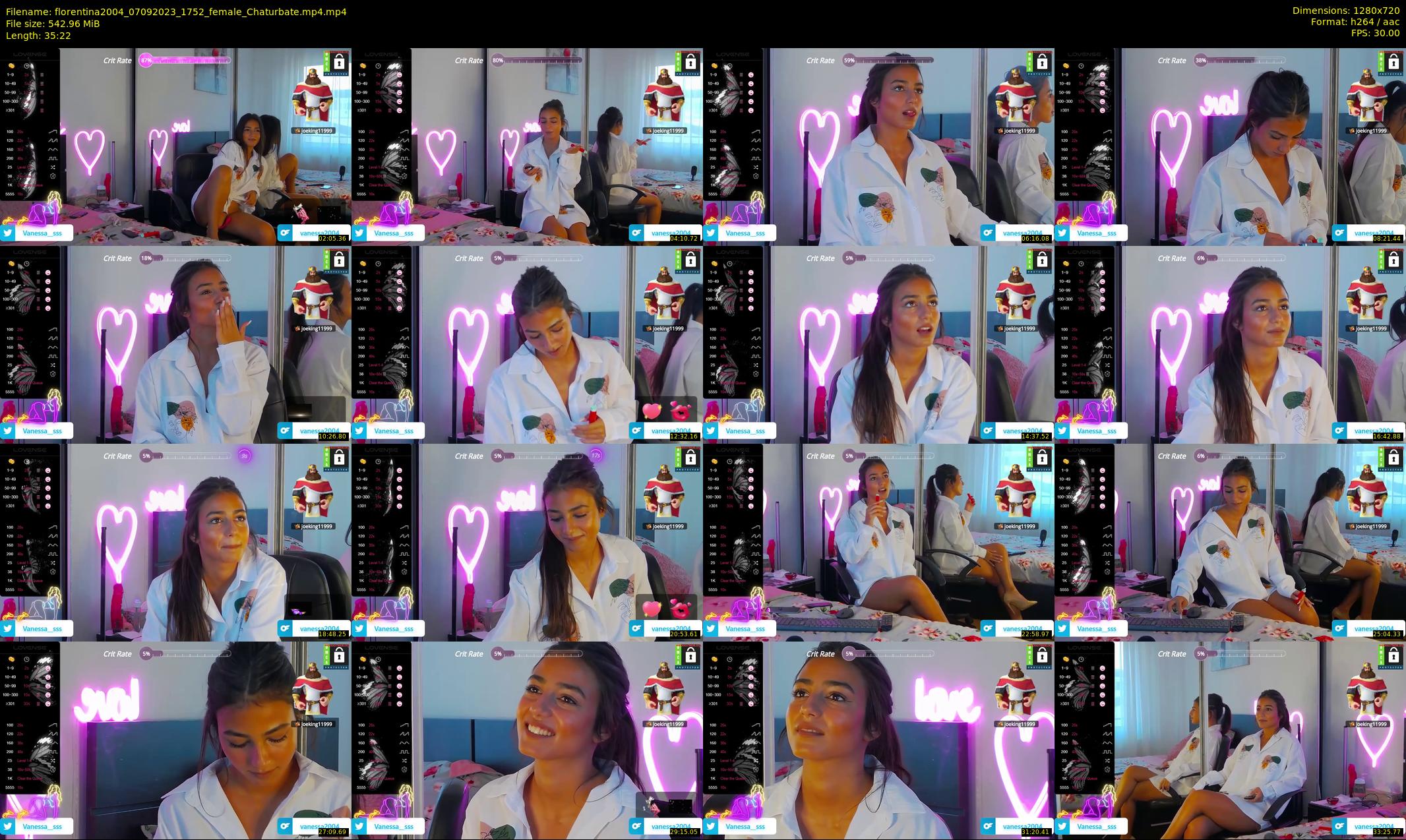florentina2004 — 36 minute Chaturbate female cam show recording, 720p, Sep 7, 2023