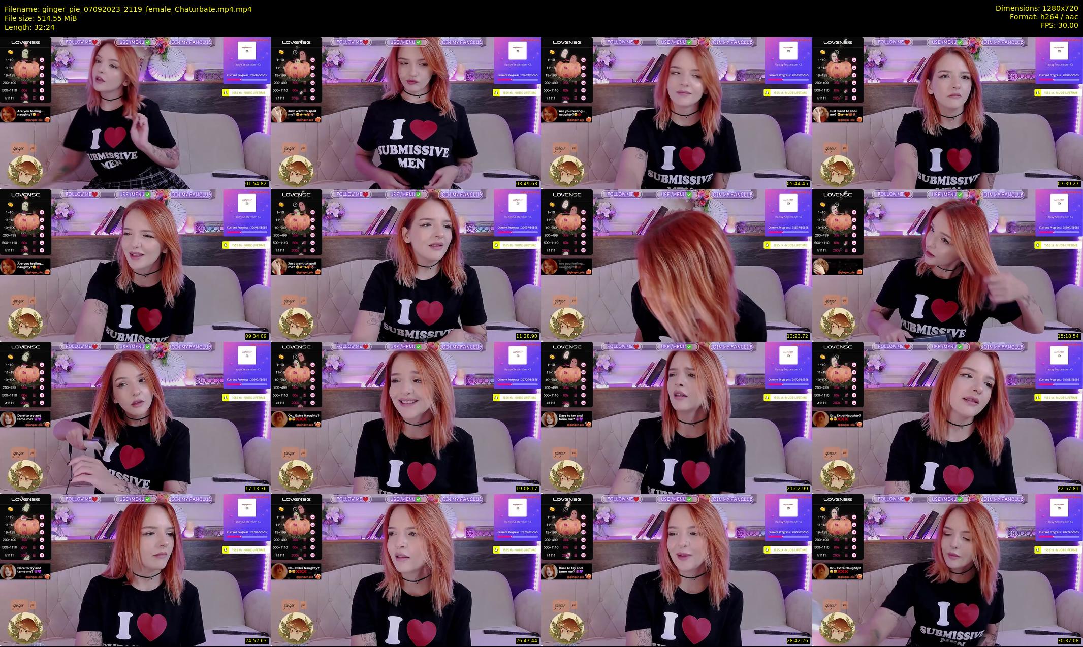 ginger_pie — 33 minute Chaturbate female cam show recording, 720p, Sep 7, 2023