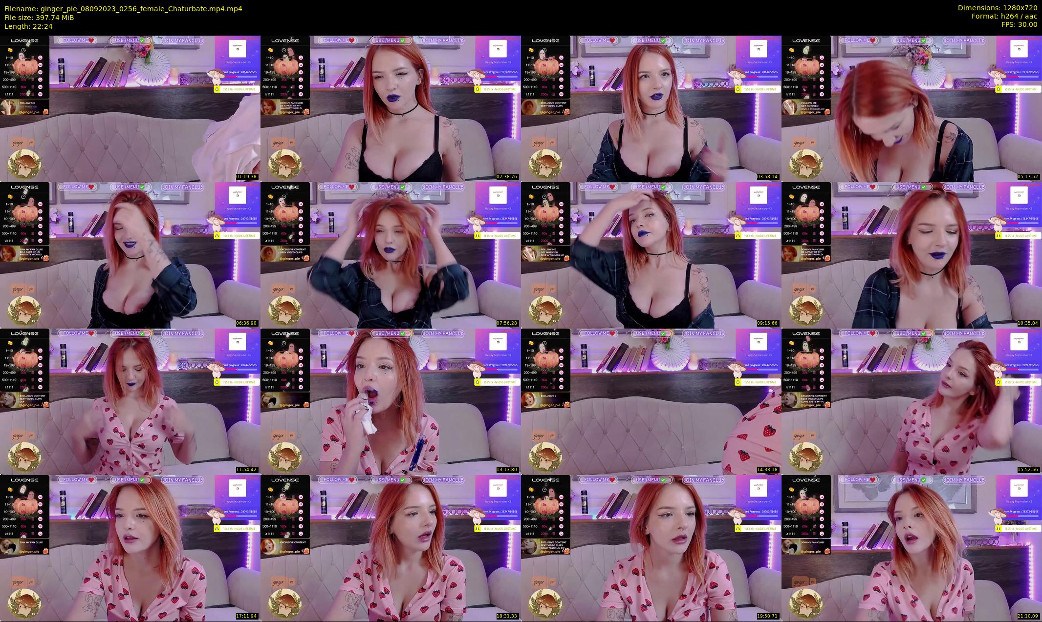 ginger_pie — 23 minute Chaturbate female cam show recording, 720p, Sep 8, 2023
