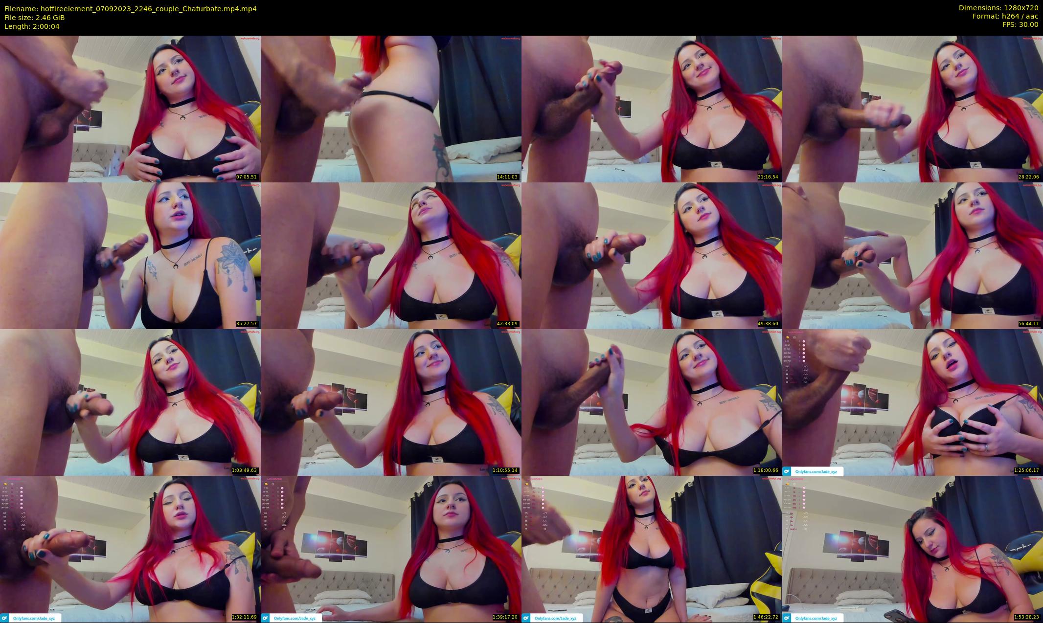 hotfireelement — 121 minute Chaturbate couple cam show recording, 720p, Sep 7, 2023