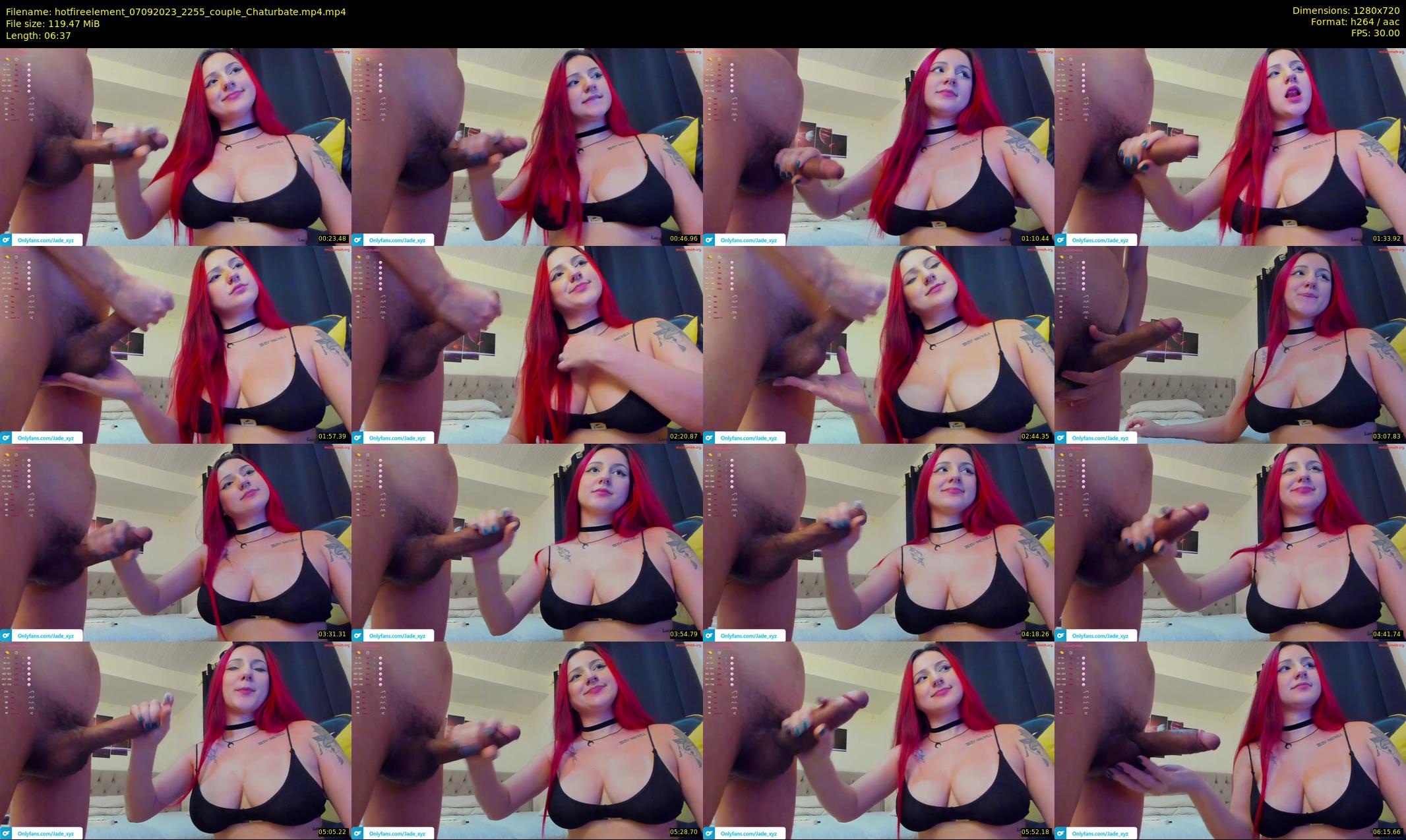 hotfireelement — 7 minute Chaturbate couple cam show recording, 720p, Sep 7, 2023