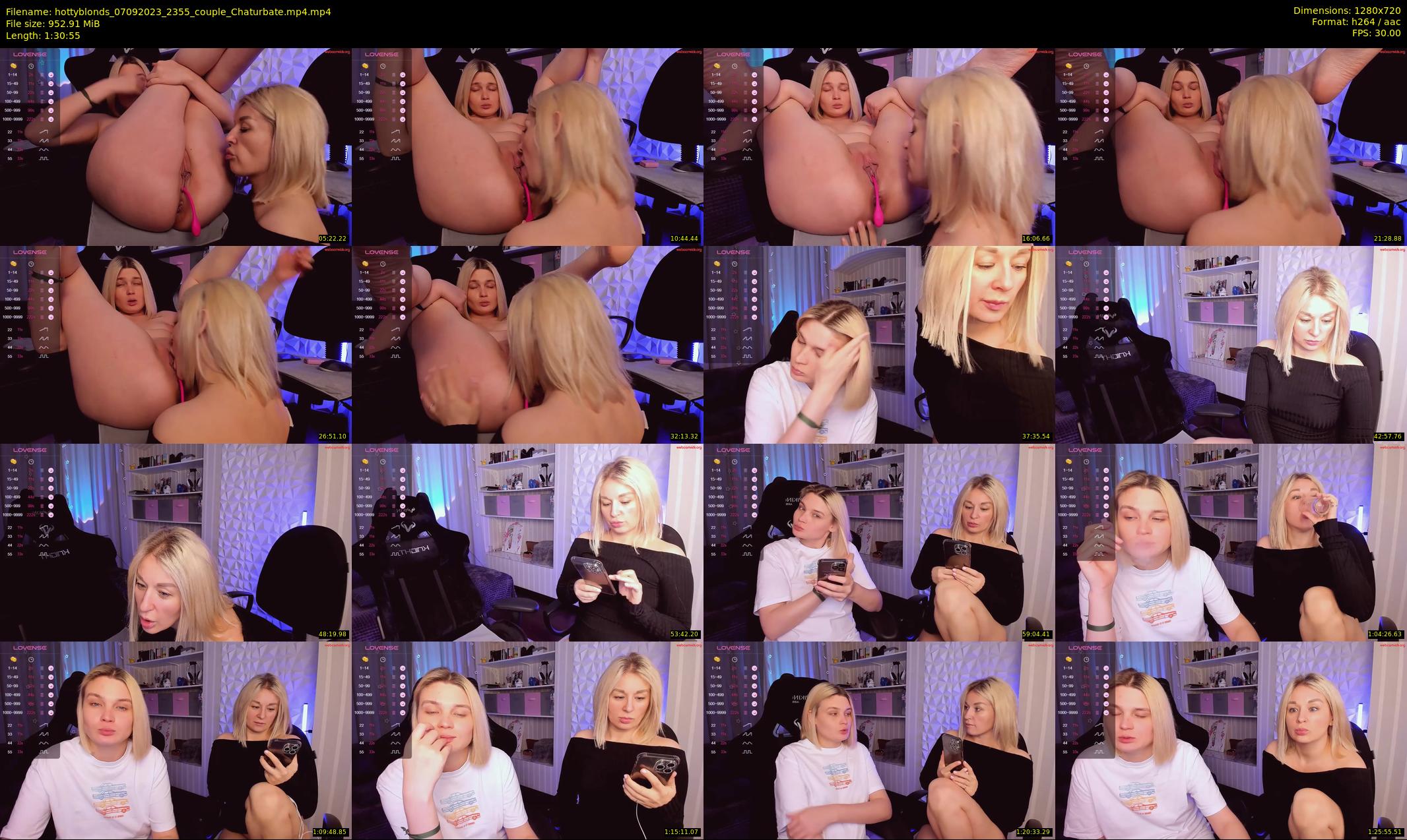 hottyblonds — 91 minute Chaturbate couple cam show recording, 720p, Sep 7, 2023