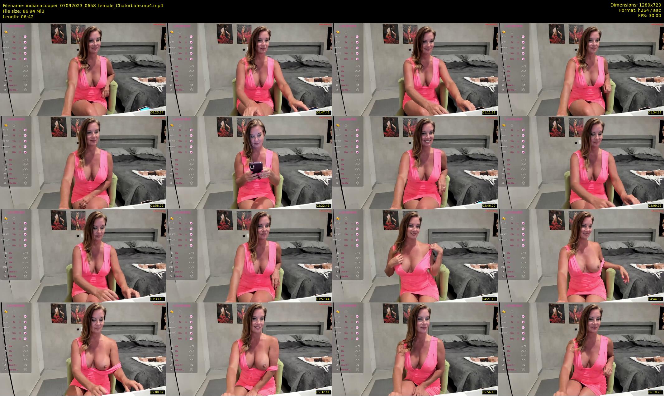 indianacooper — 7 minute Chaturbate female cam show recording, 720p, Sep 7, 2023