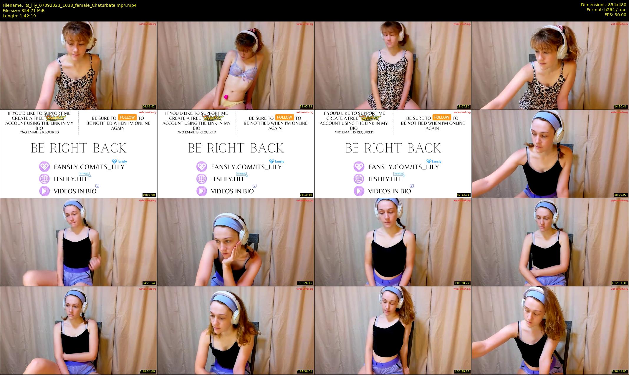 its_lily — 103 minute Chaturbate female cam show recording, 480p, Sep 7, 2023