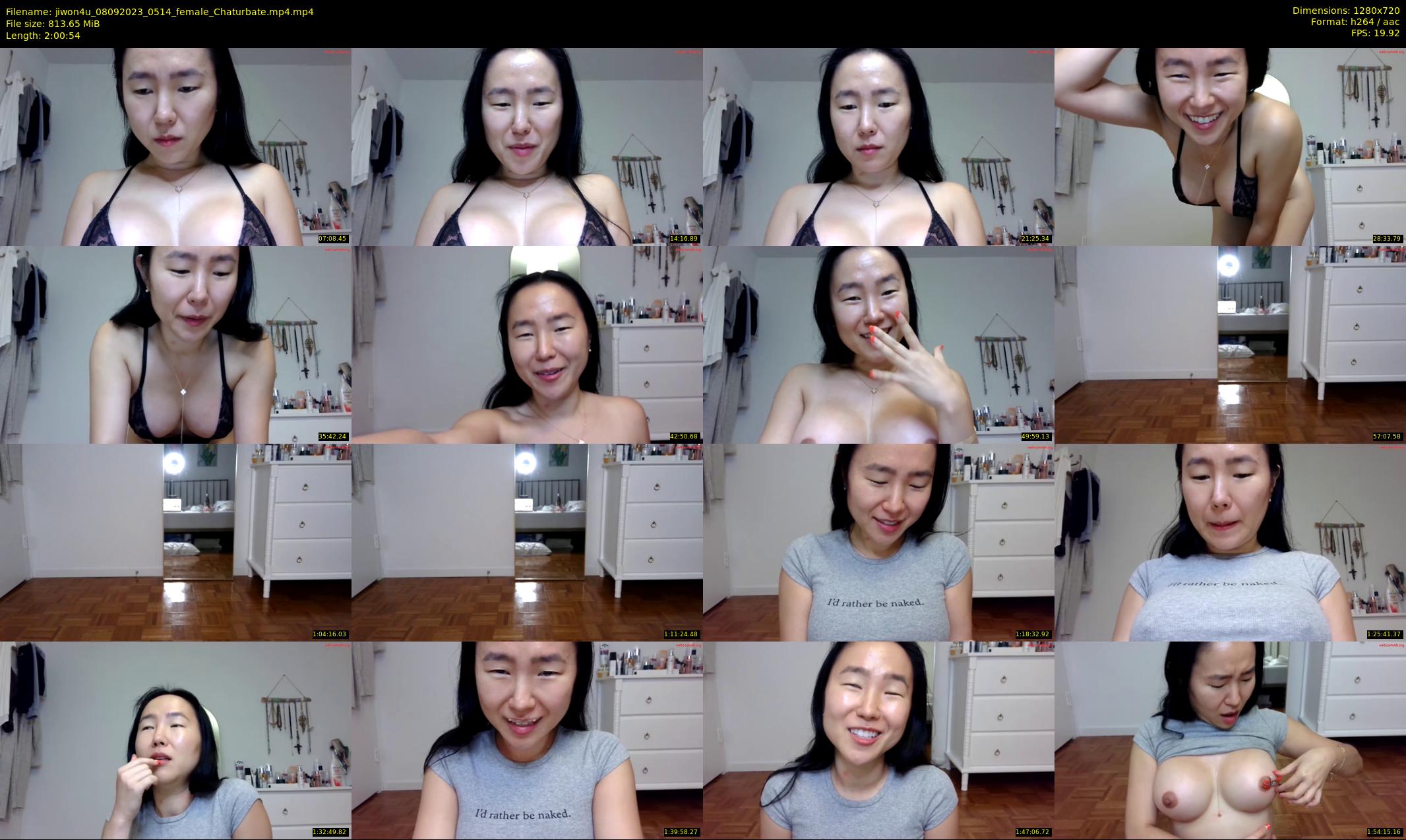 jiwon4u — 121 minute Chaturbate female cam show recording, 720p, Sep 8, 2023
