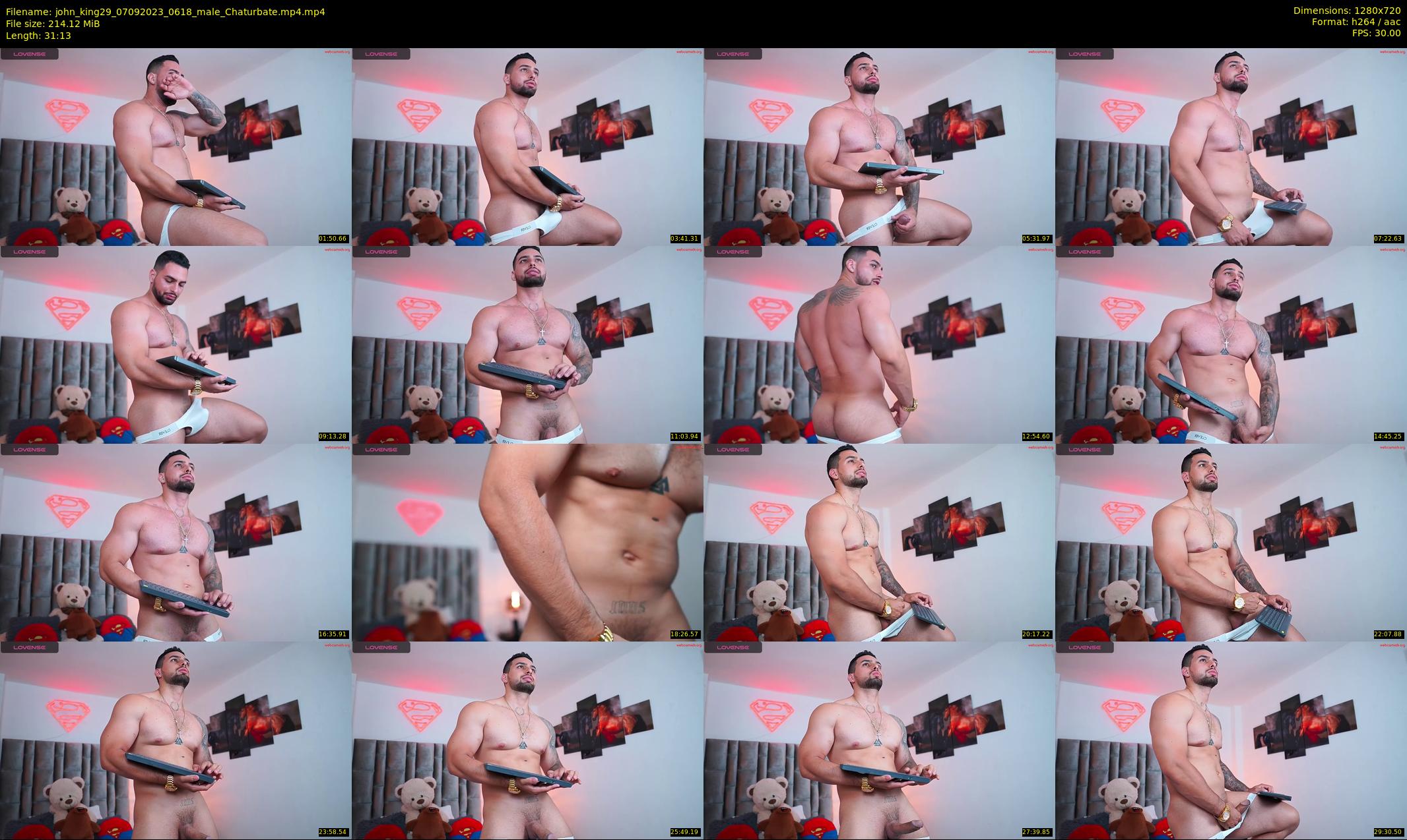 john_king29 — 32 minute Chaturbate male cam show recording, 720p, Sep 7, 2023