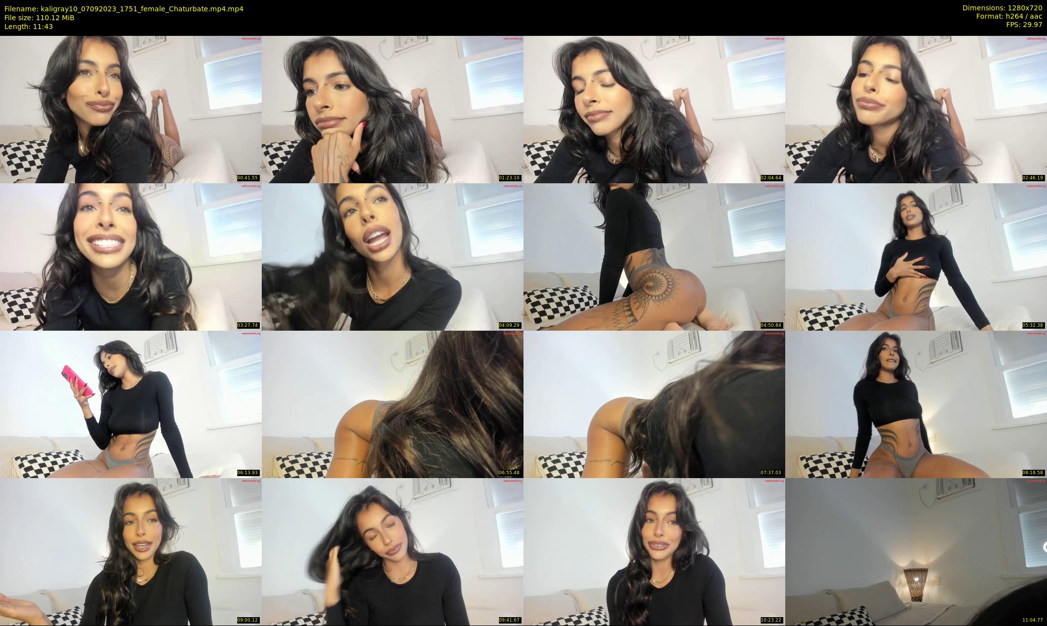 kaligray10 — 12 minute Chaturbate female cam show recording, 720p, Sep 7, 2023
