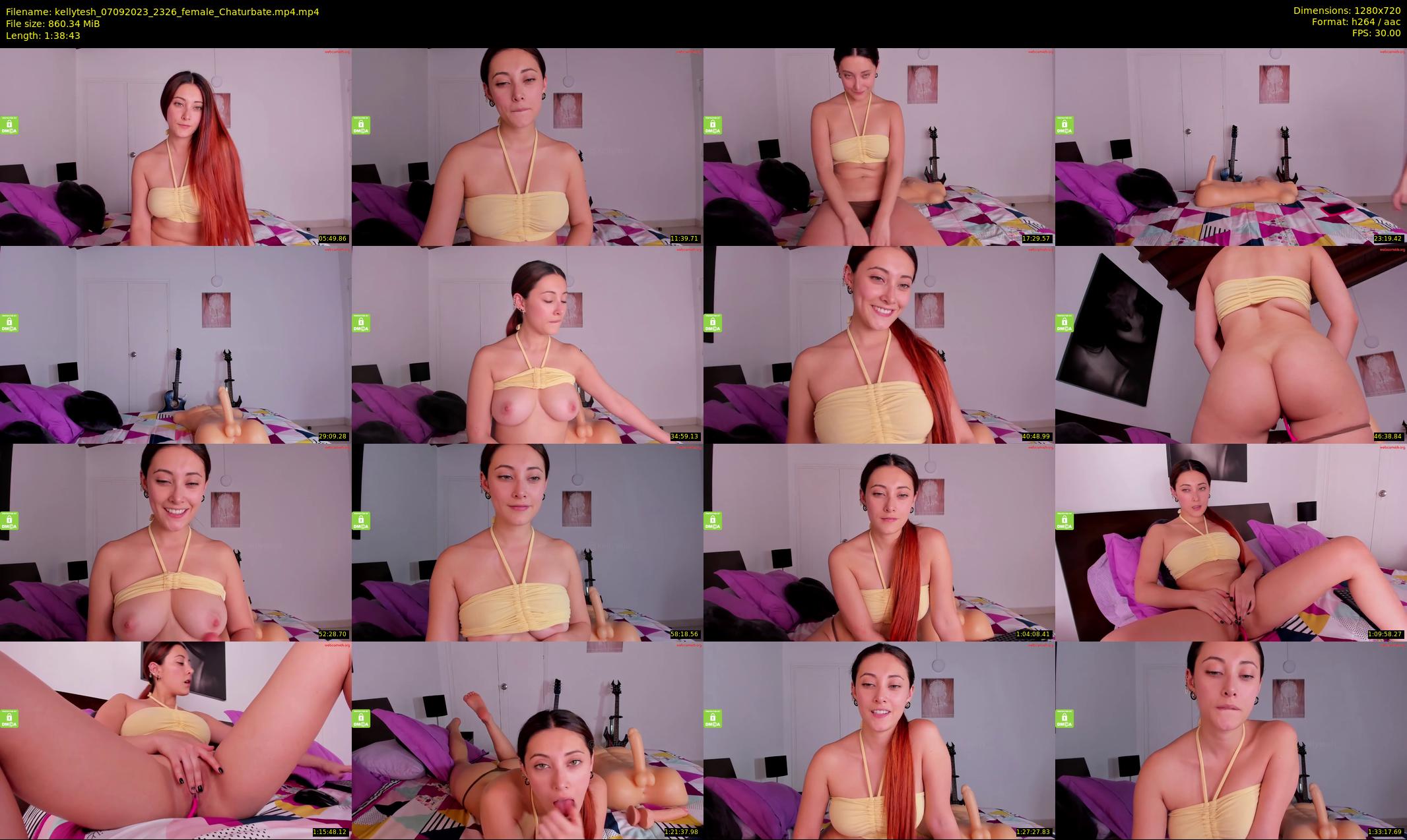 kellytesh — 99 minute Chaturbate female cam show recording, 720p, Sep 7, 2023