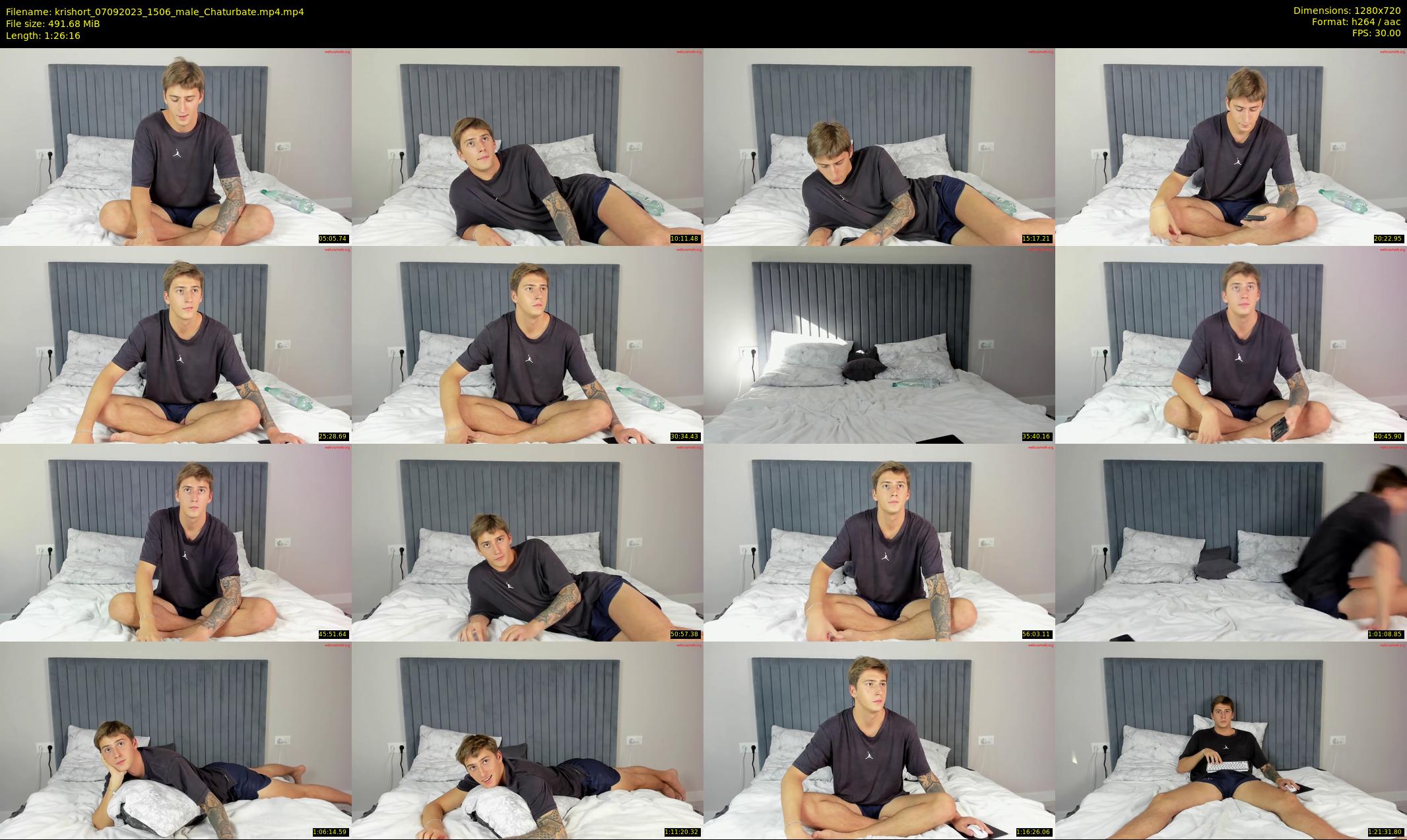 krishort — 87 minute Chaturbate male cam show recording, 720p, Sep 7, 2023