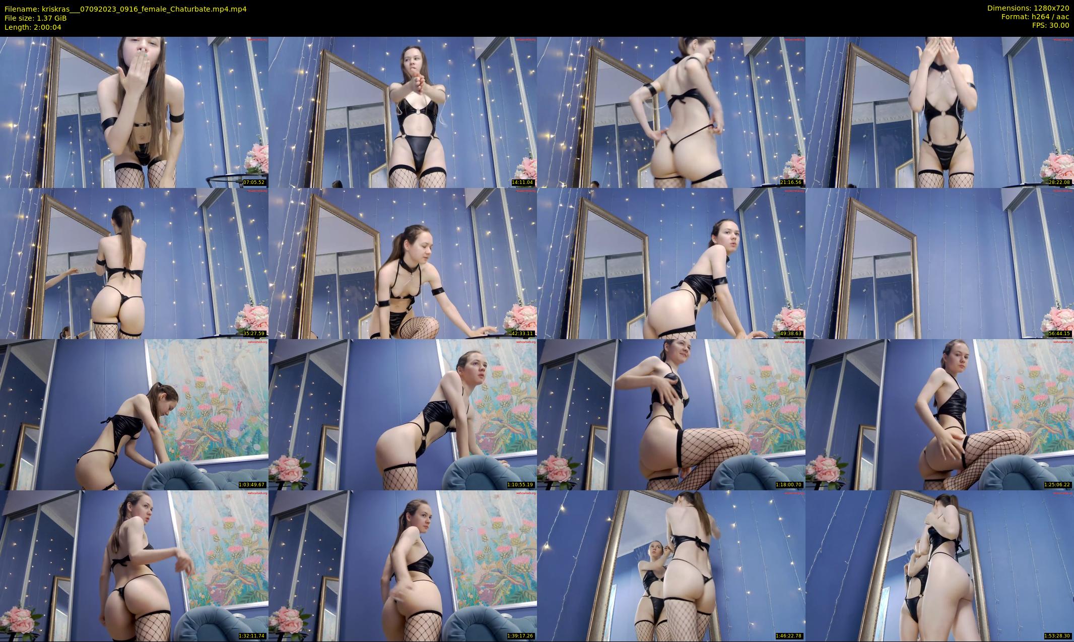 kriskras__ — 121 minute Chaturbate female cam show recording, 720p, Sep 7, 2023