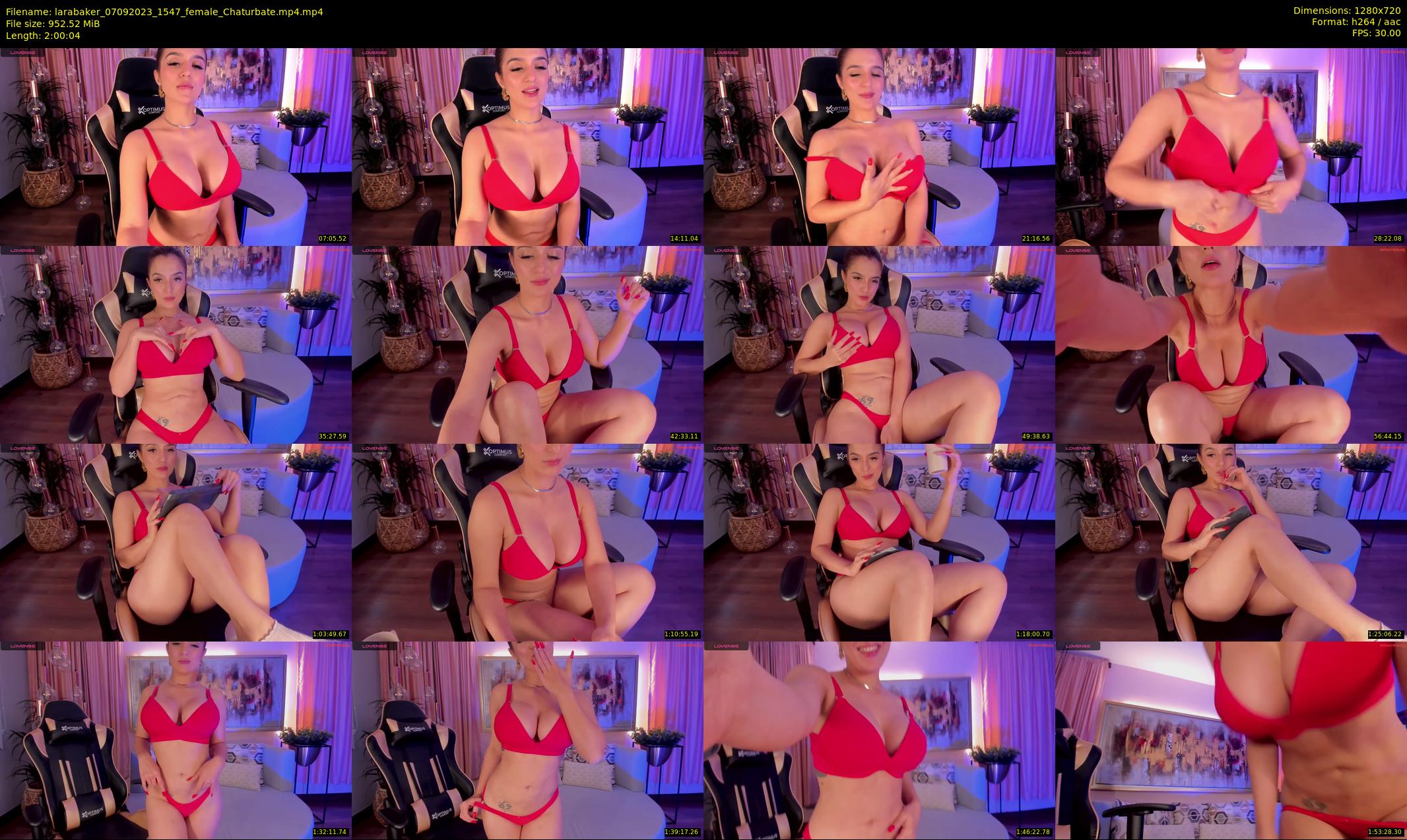 larabaker — 121 minute Chaturbate female cam show recording, 720p, Sep 7, 2023