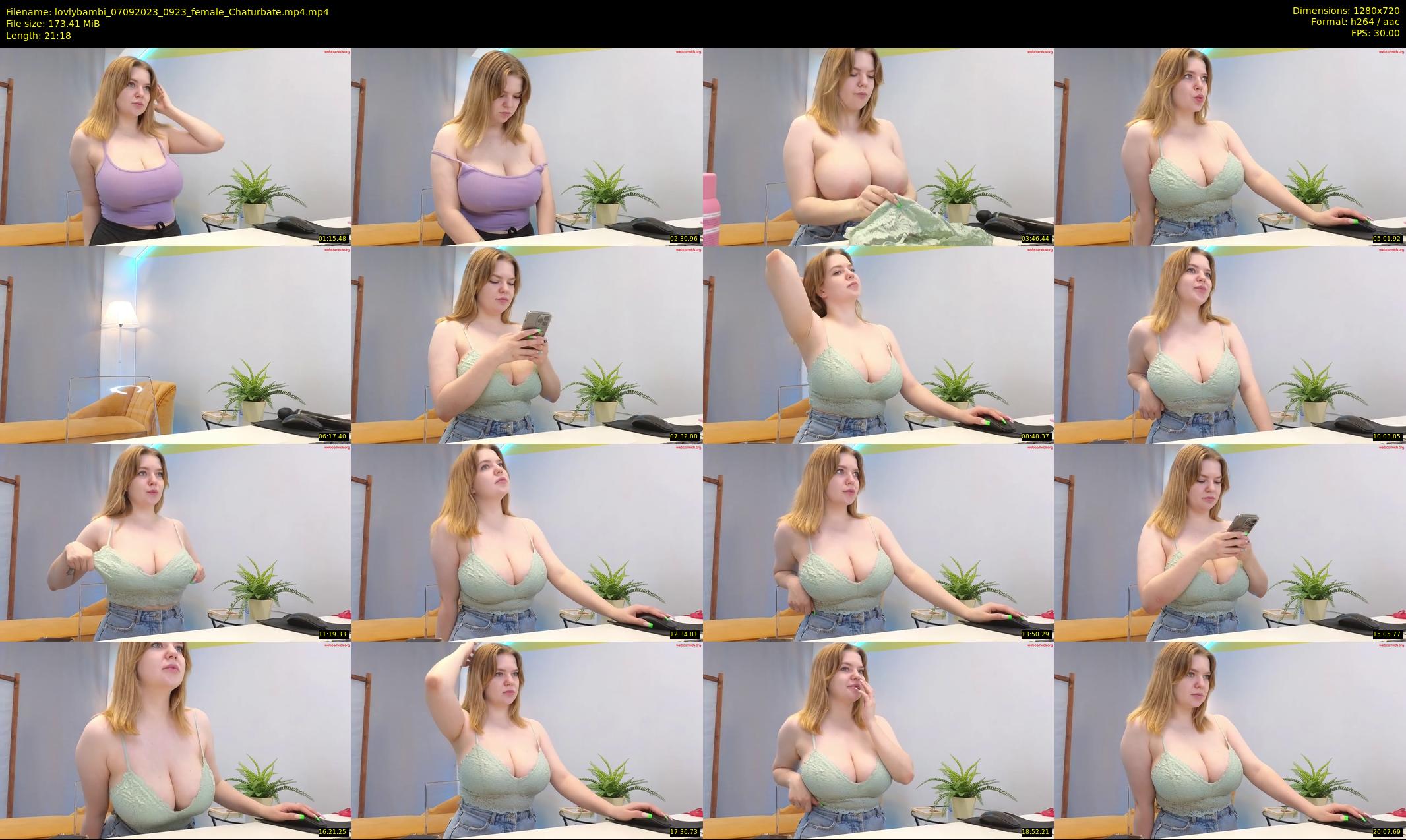 lovlybambi — 22 minute Chaturbate female cam show recording, 720p, Sep 7, 2023